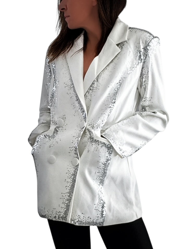 'Wine Not' Painted Blazer