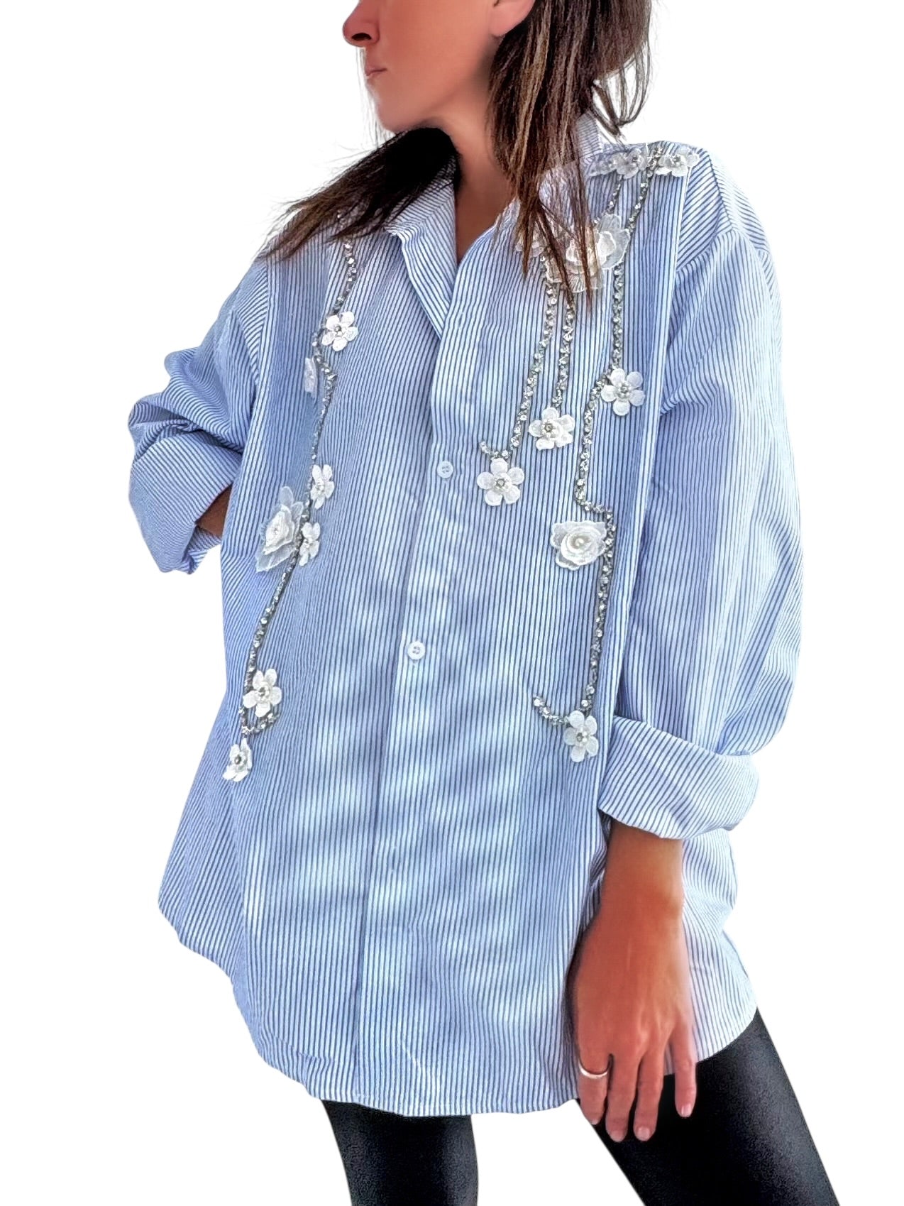 'Never Basic' Painted Shirt Dress