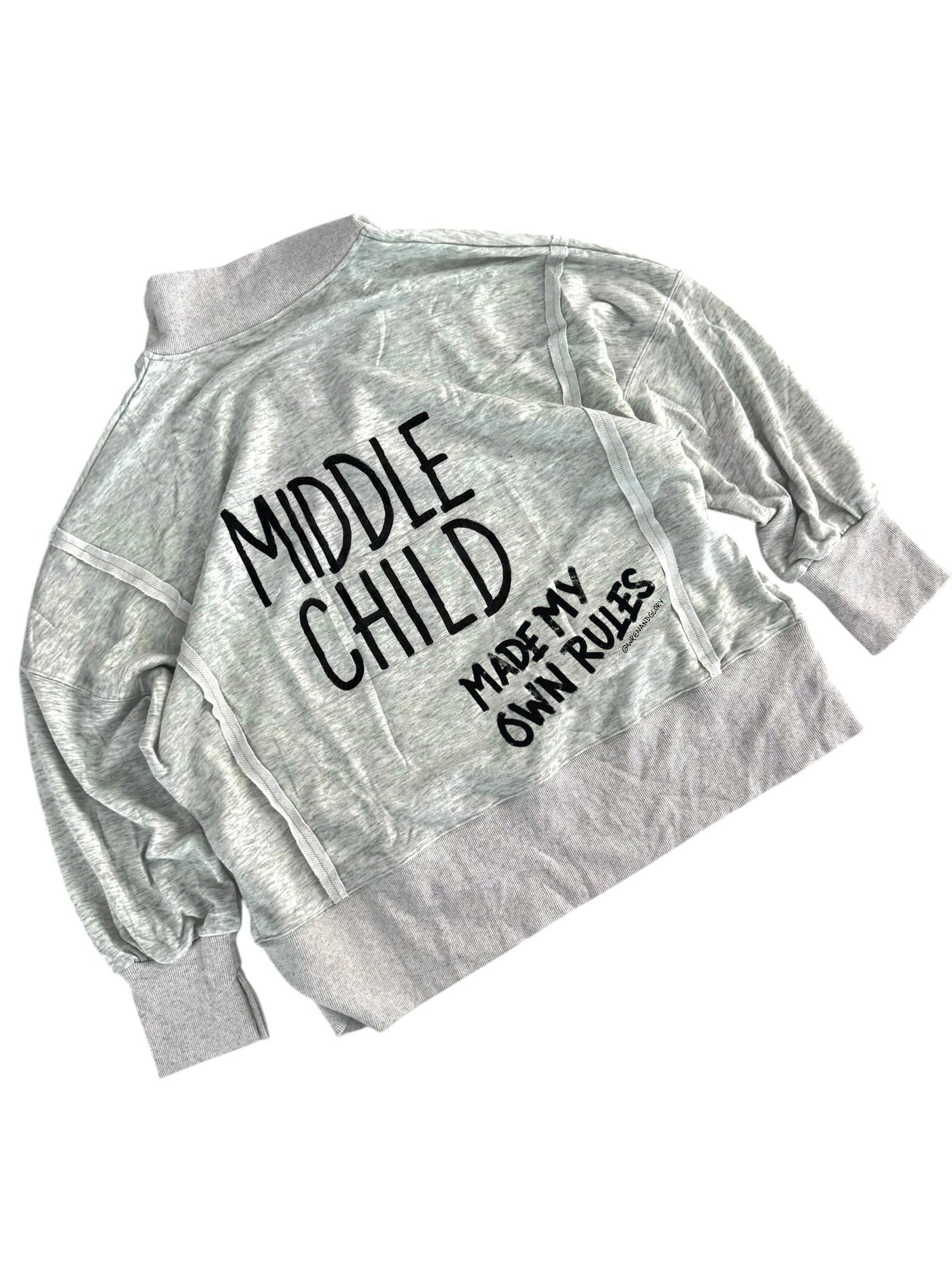 'The Middle' Painted Quarter Zip