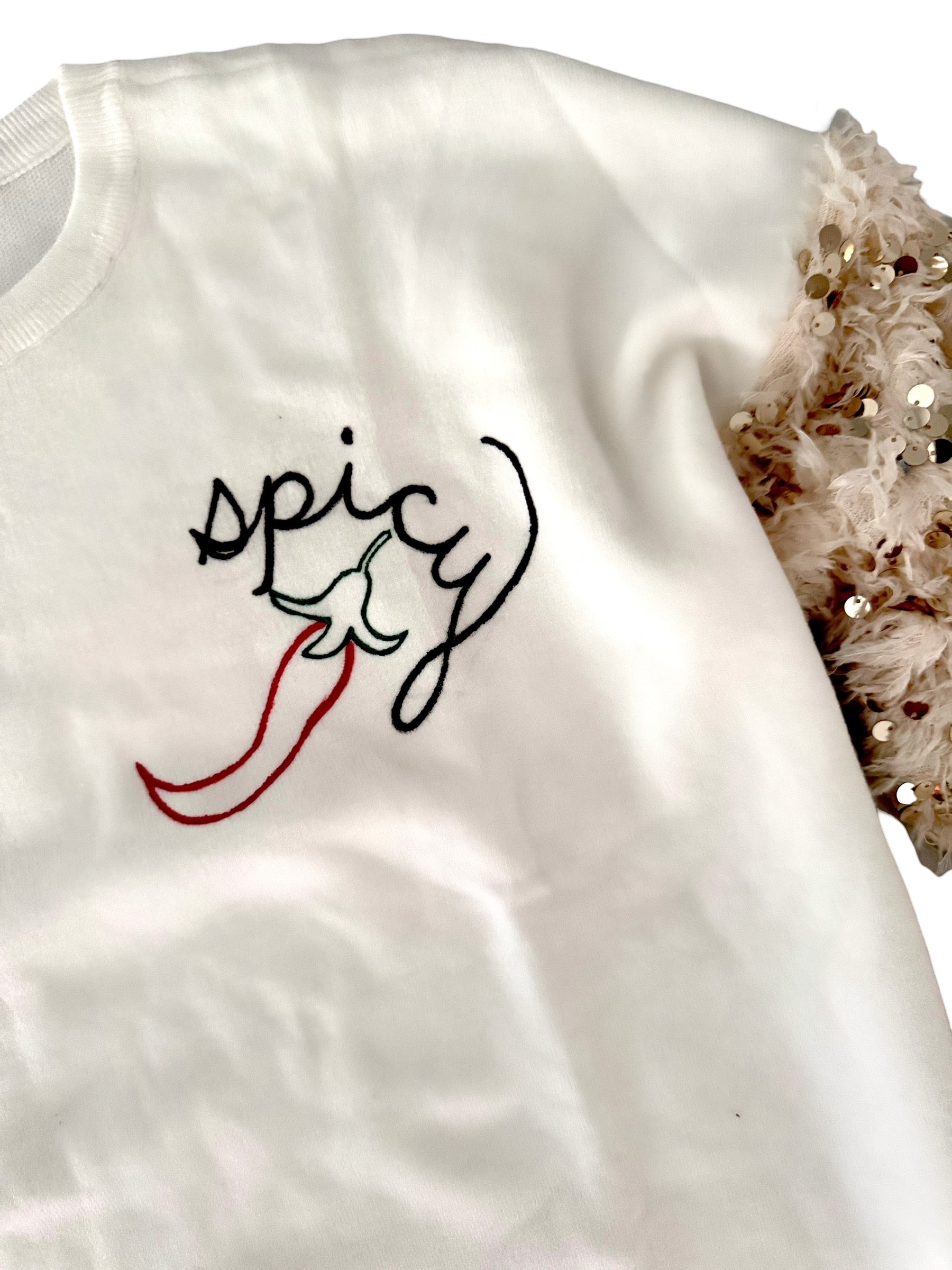 'Spicy' Painted Knit Sweater