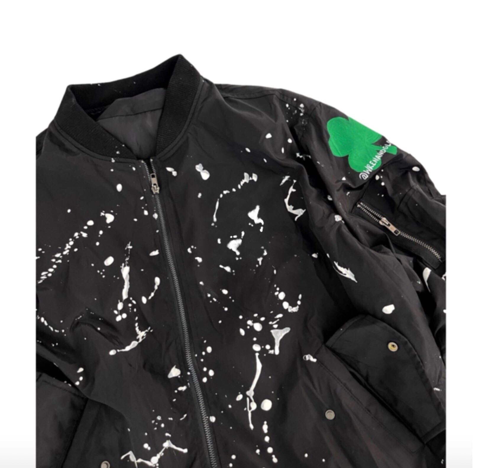 'My Lucky Jacket' Painted Bomber