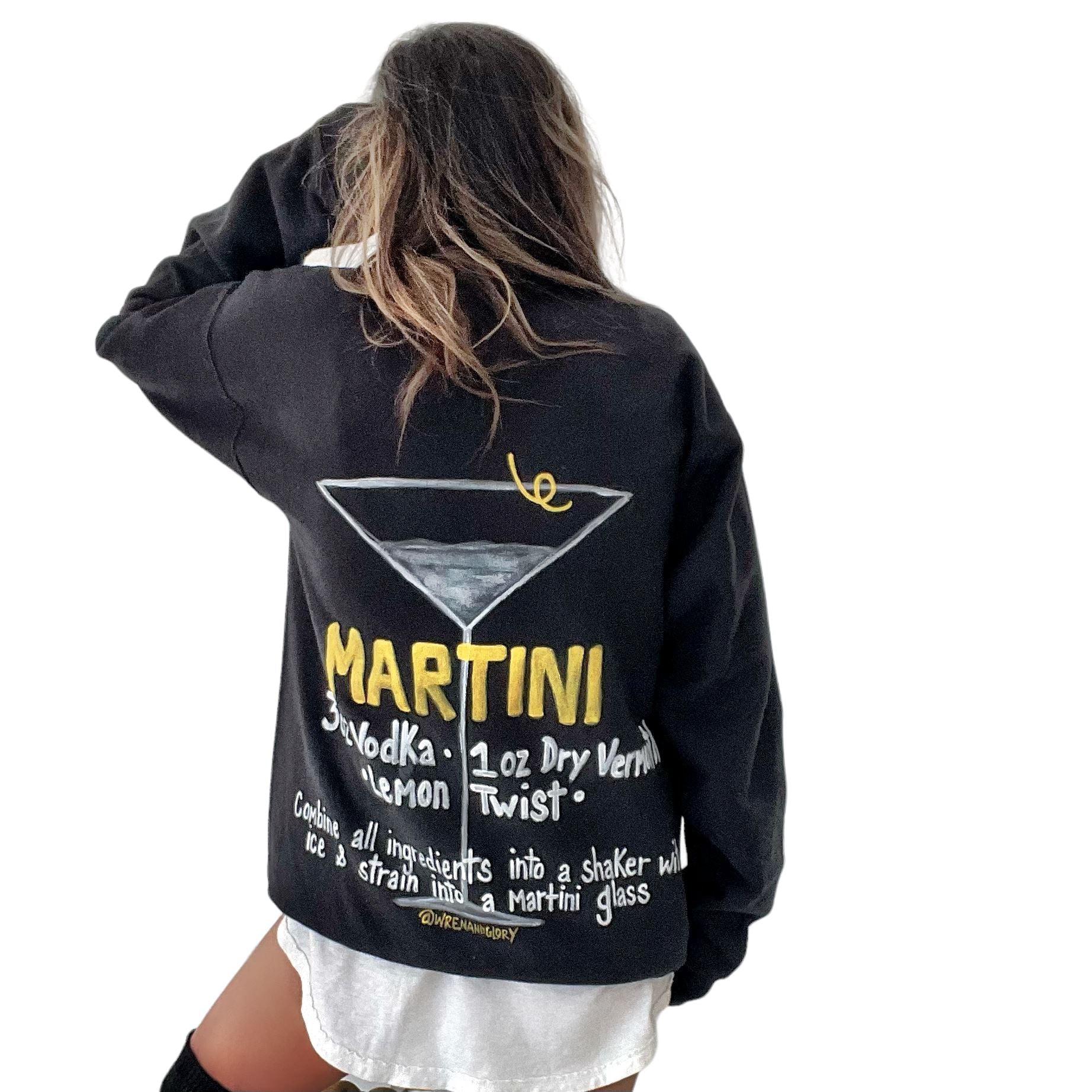 'Martini Time' Painted Crewneck
