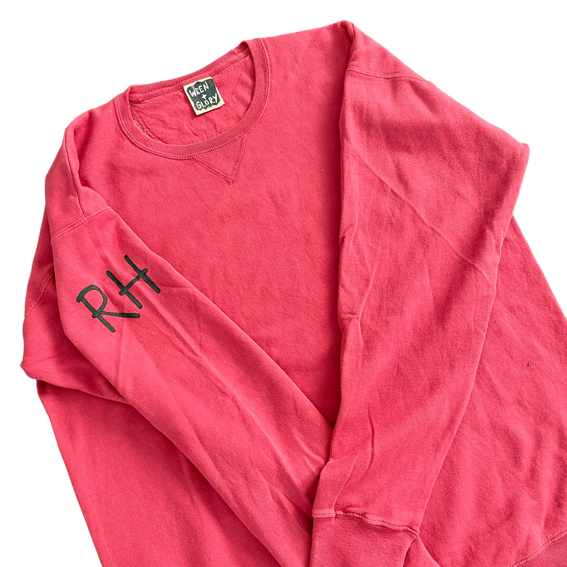 'Basic But Personalized' Painted Red Crewneck
