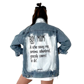 'Boy Mom' Denim Jacket