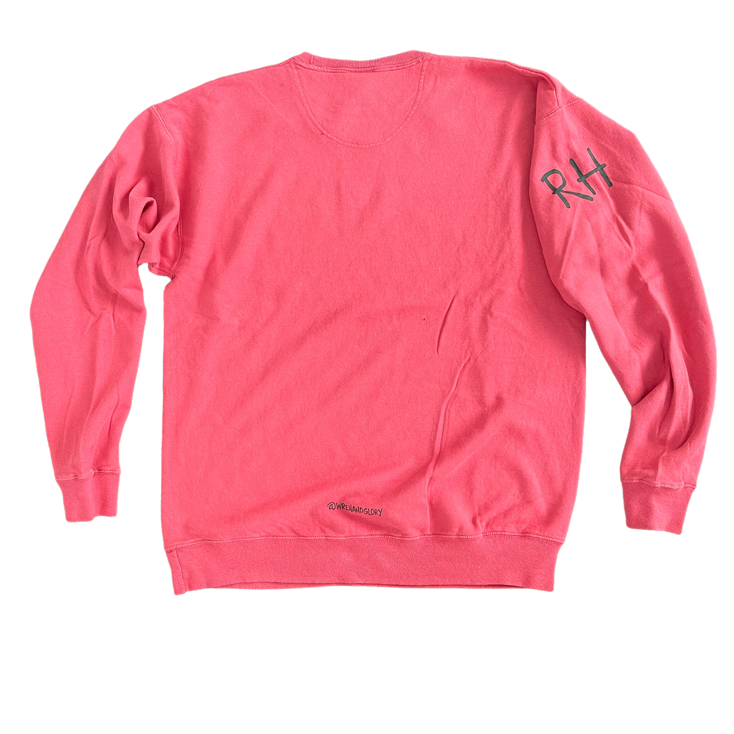'Basic But Personalized' Painted Red Crewneck