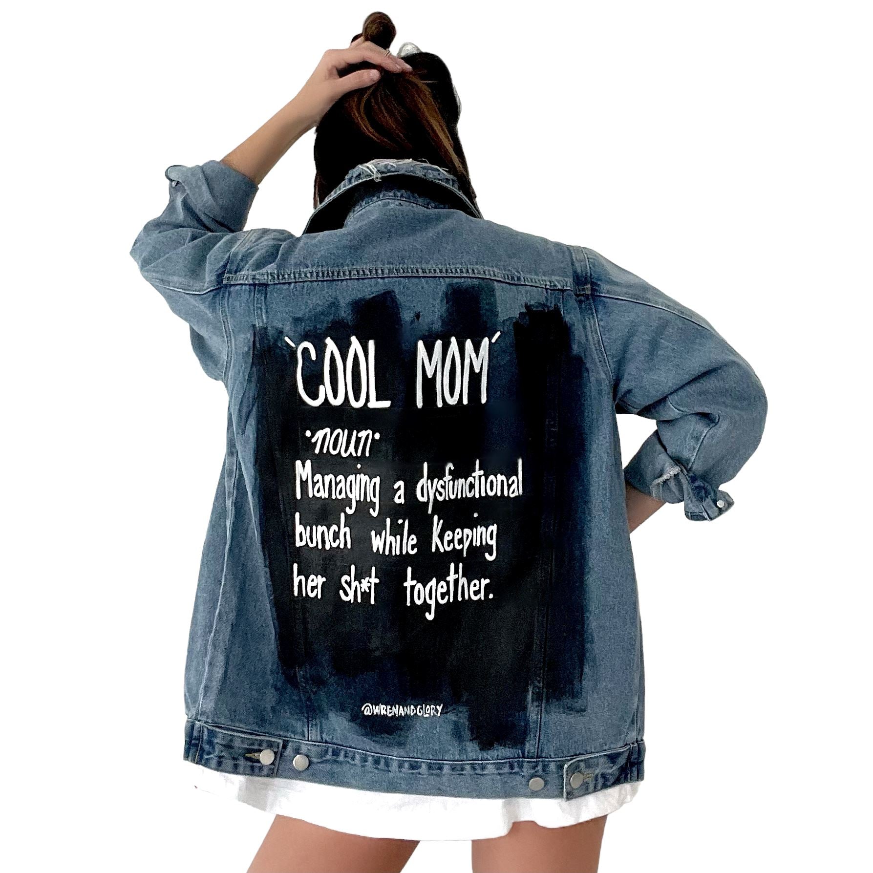 'Cool Mom' Denim Jacket