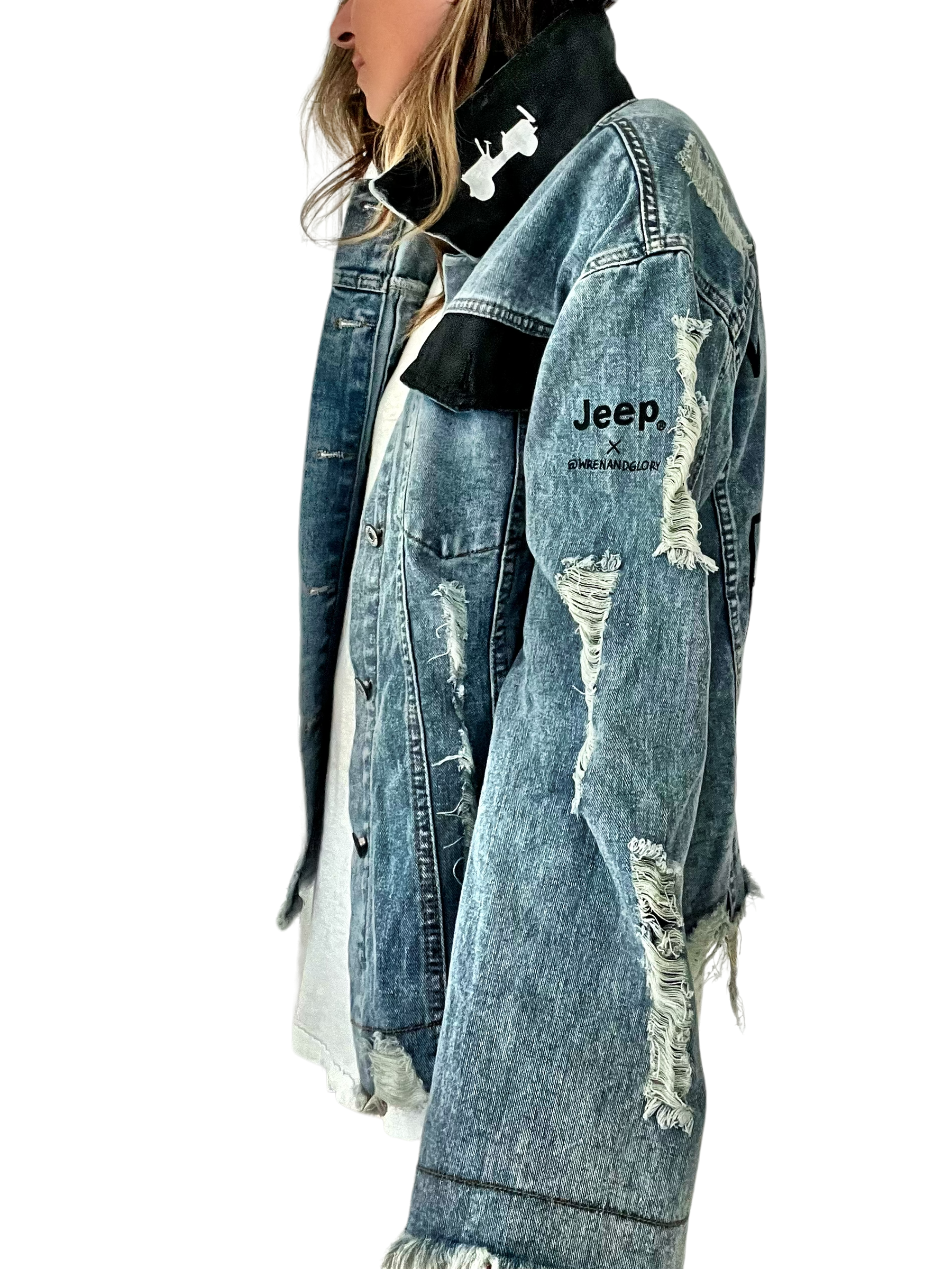 Jeep x W+G: Painted Denim Jacket!