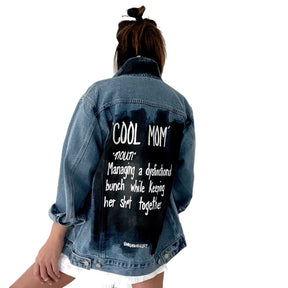 'Cool Mom' Denim Jacket