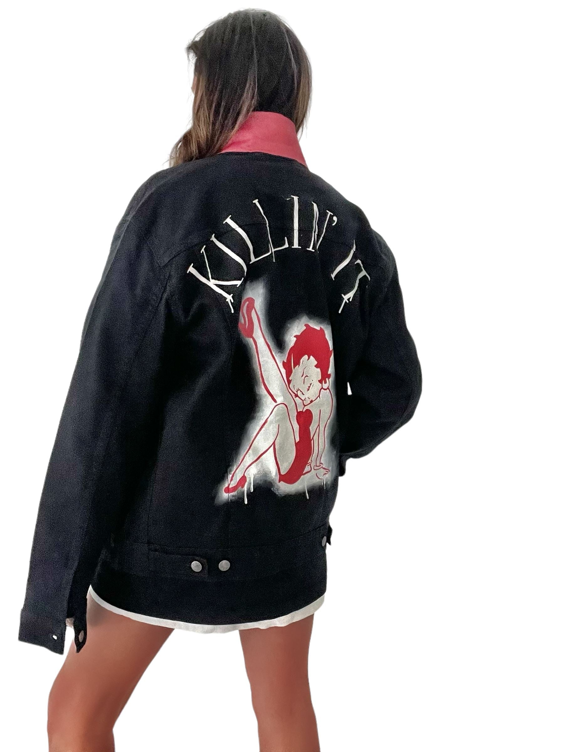 'Betty Boop x W+G' Denim Jacket