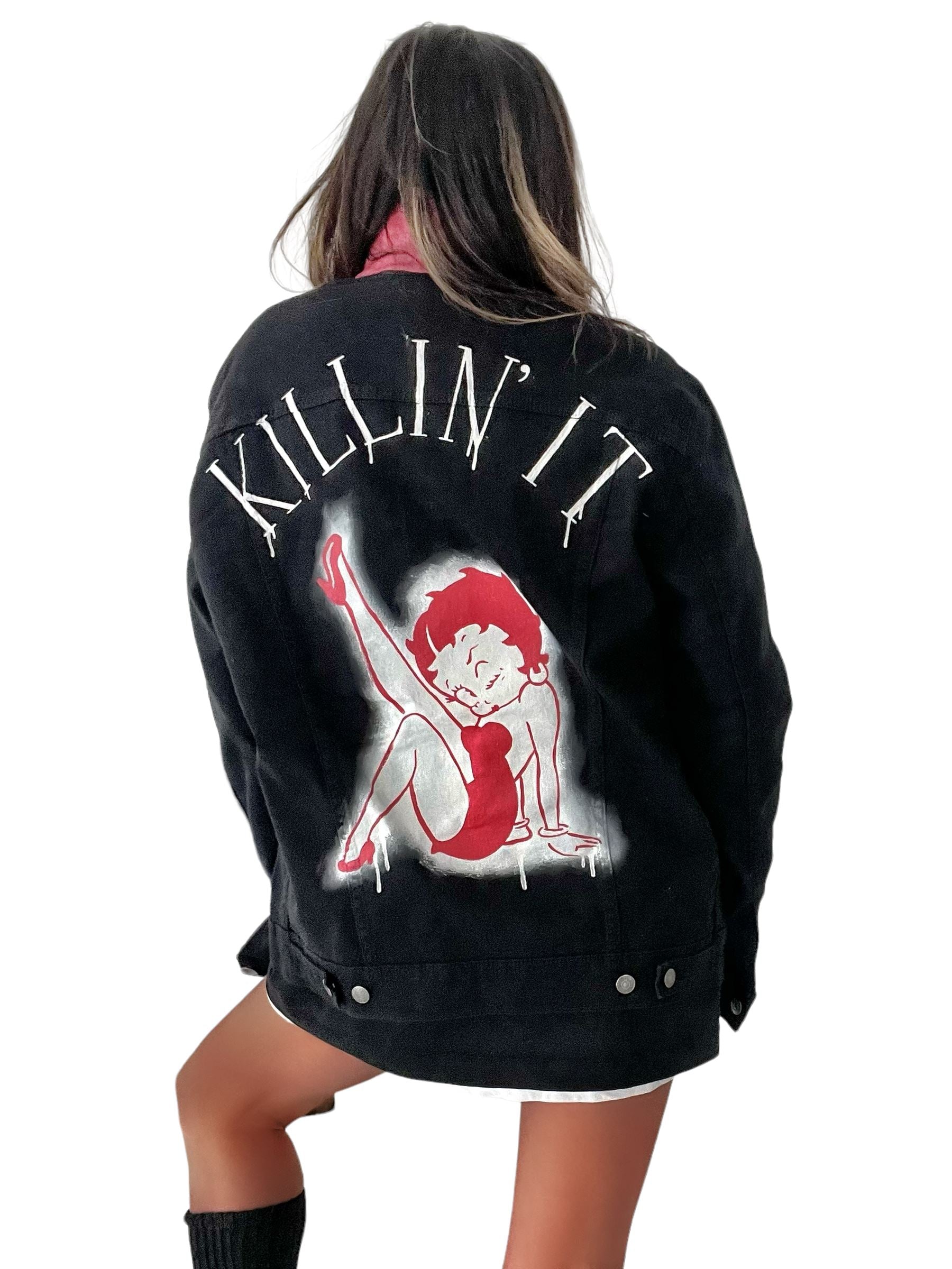 'Betty Boop x W+G' Denim Jacket