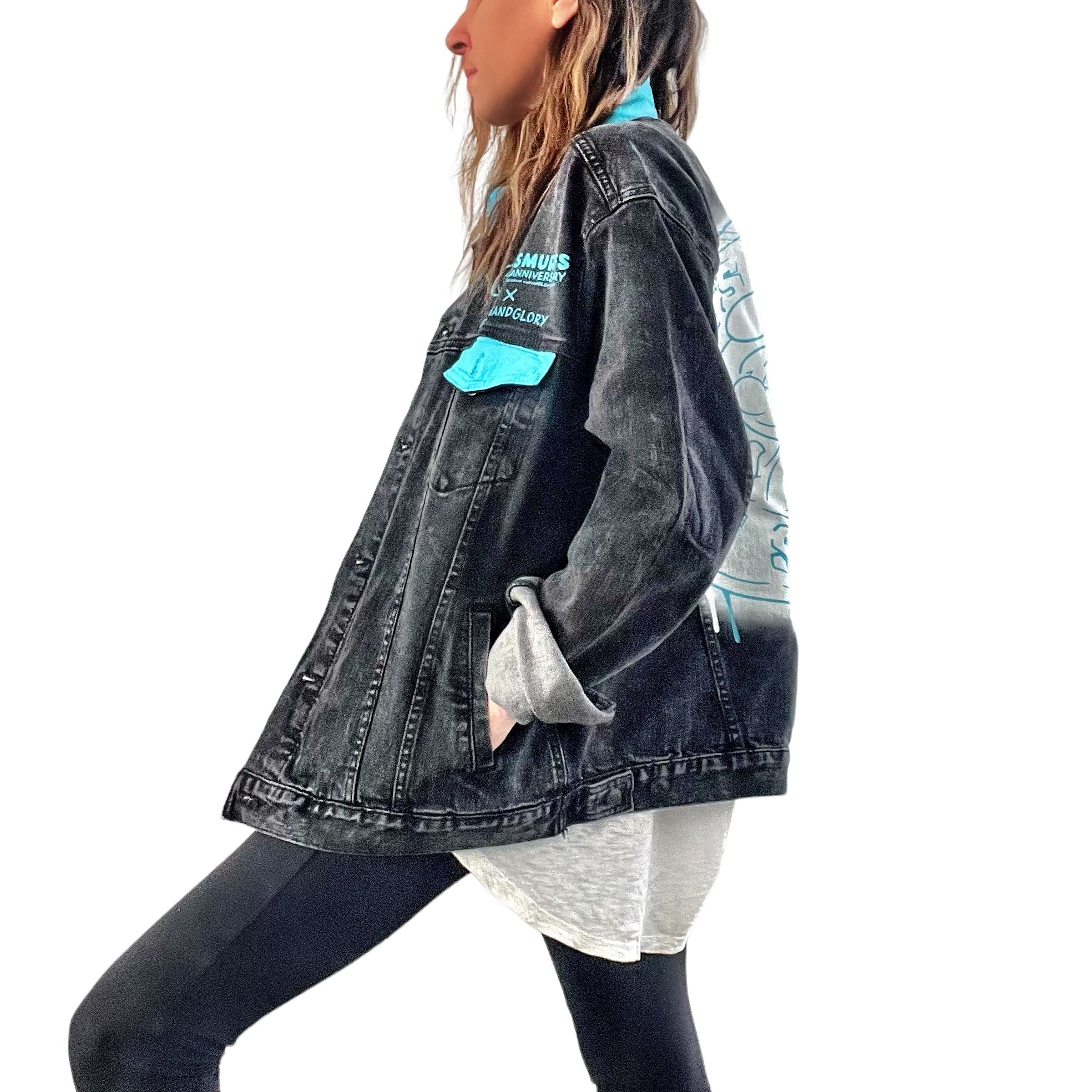 WG x Smurfs 'Im Smurf' Denim Jacket