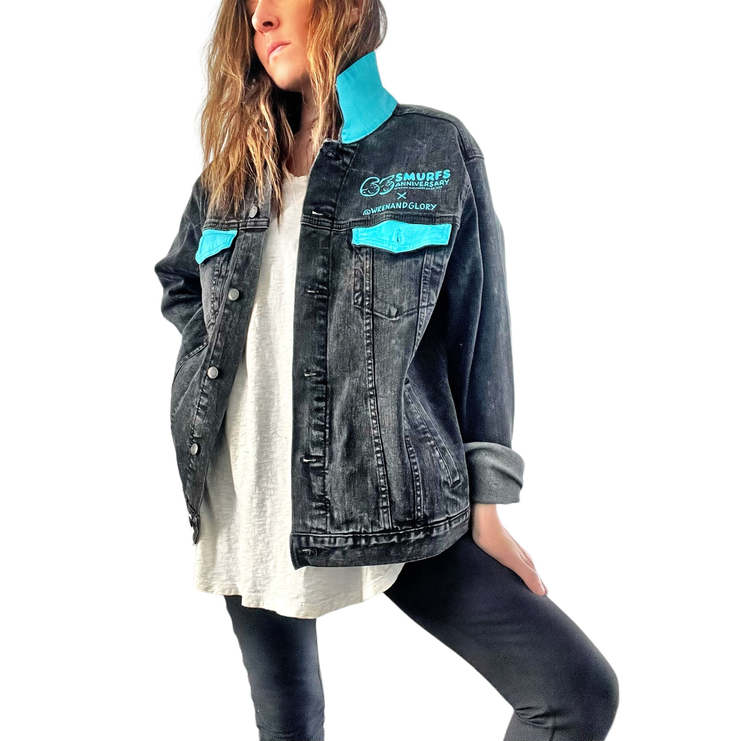 WG x Smurfs 'Im Smurf' Denim Jacket