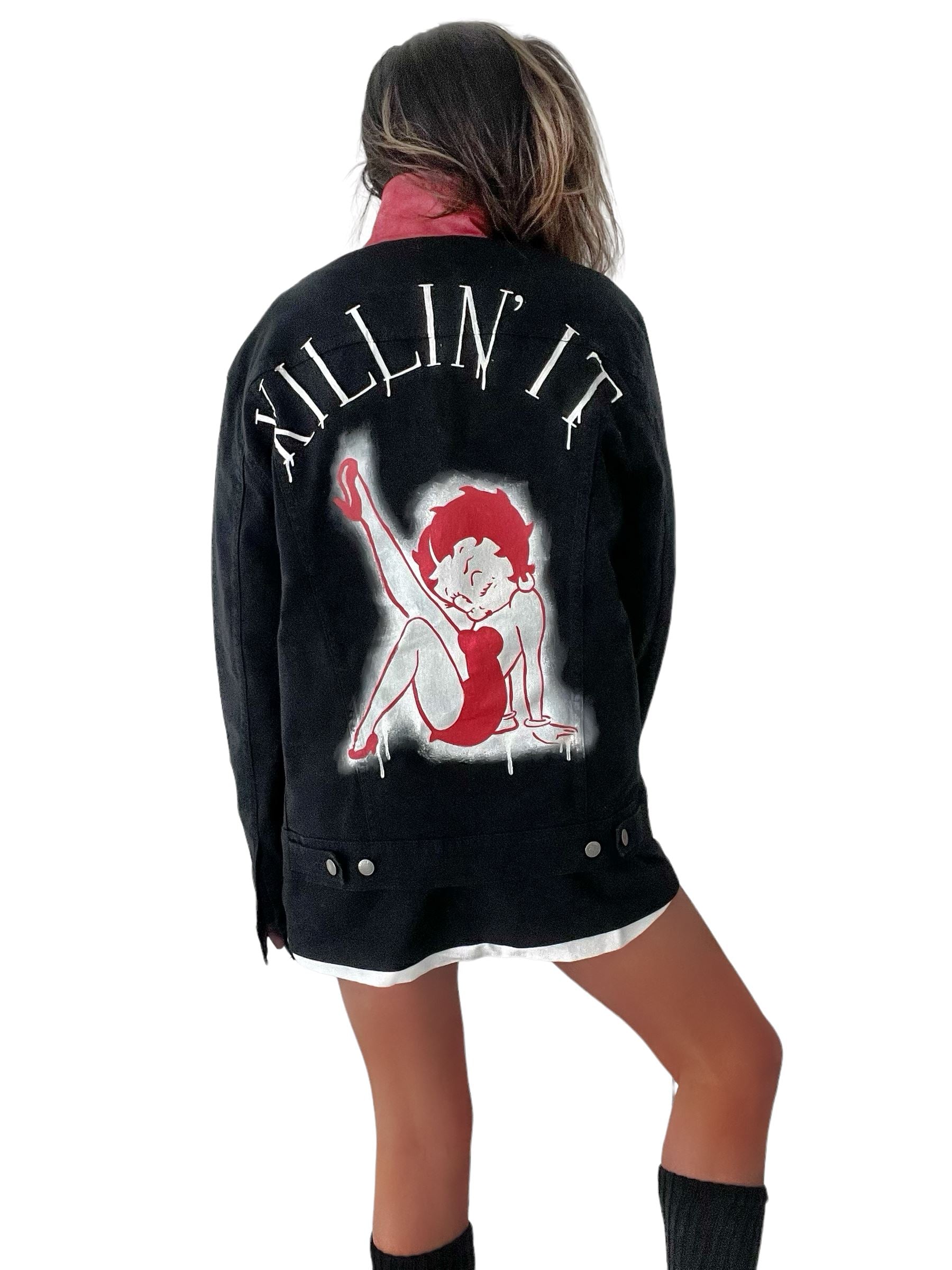 'Betty Boop x W+G' Denim Jacket
