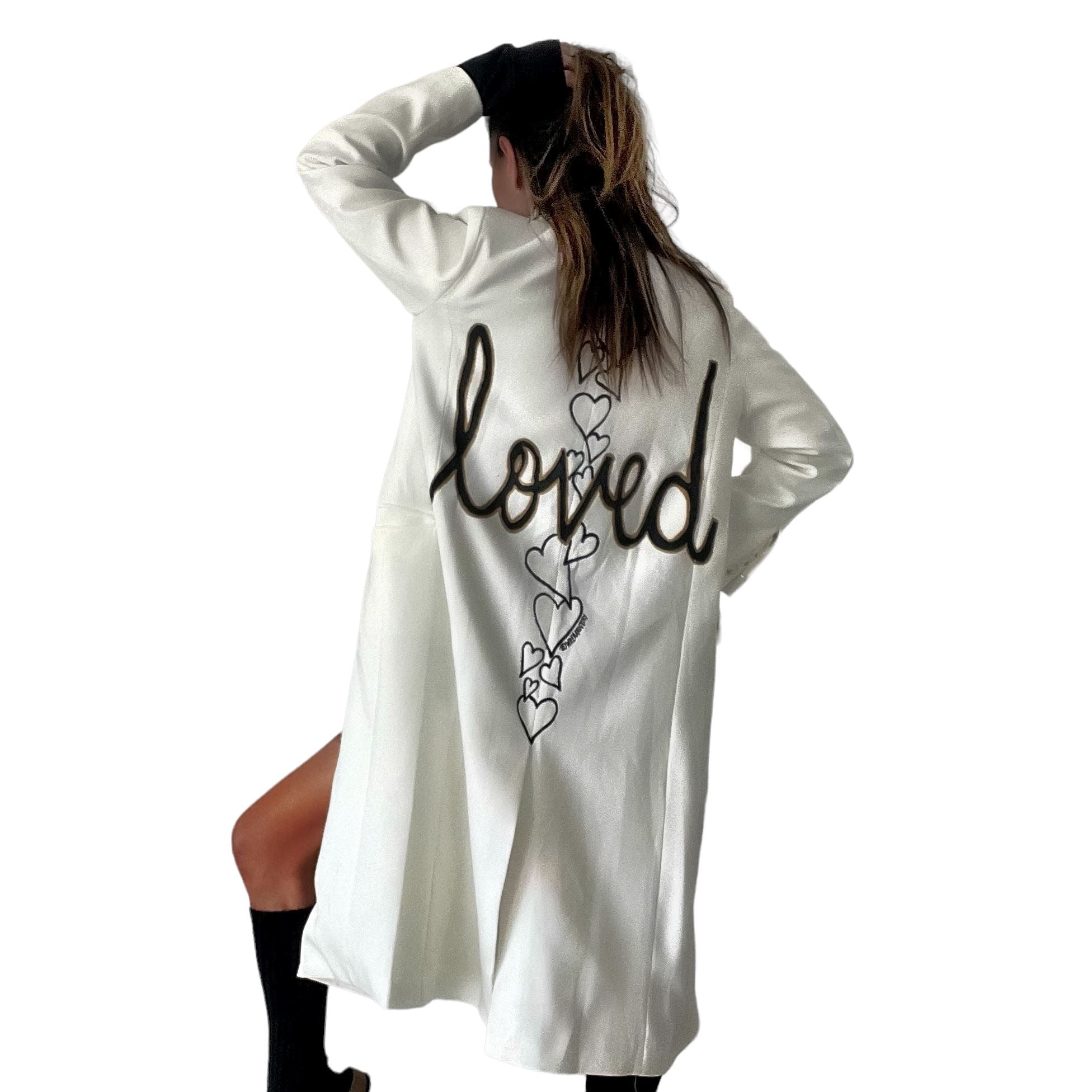 'Loved' Painted Blazer