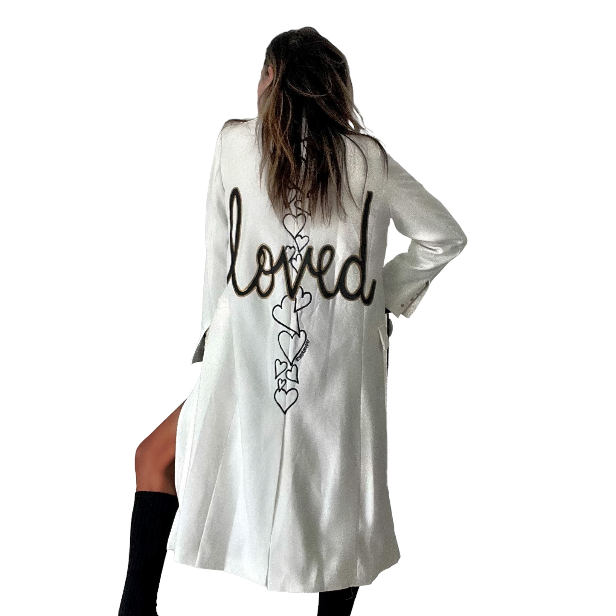 'Loved' Painted Blazer