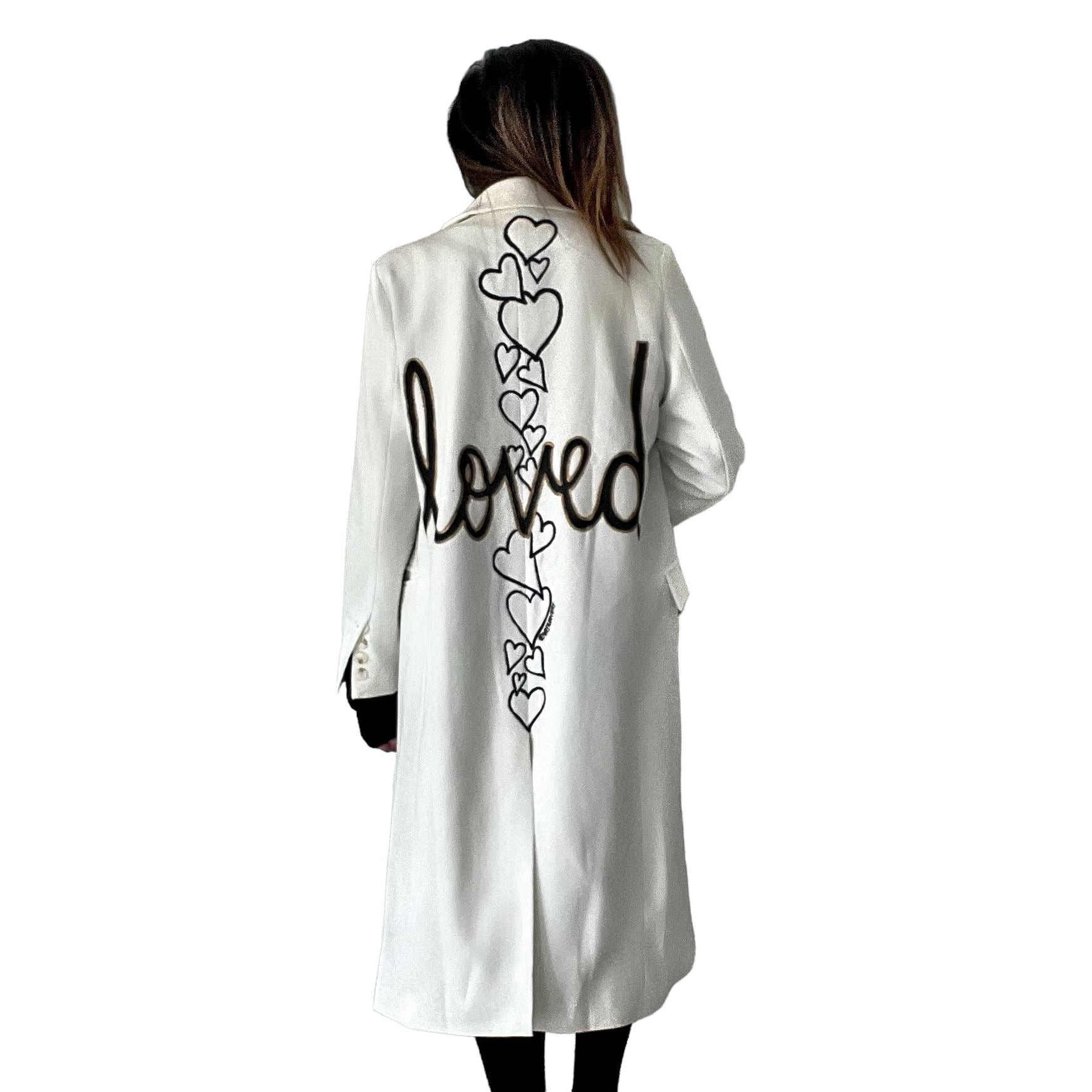 'Loved' Painted Blazer