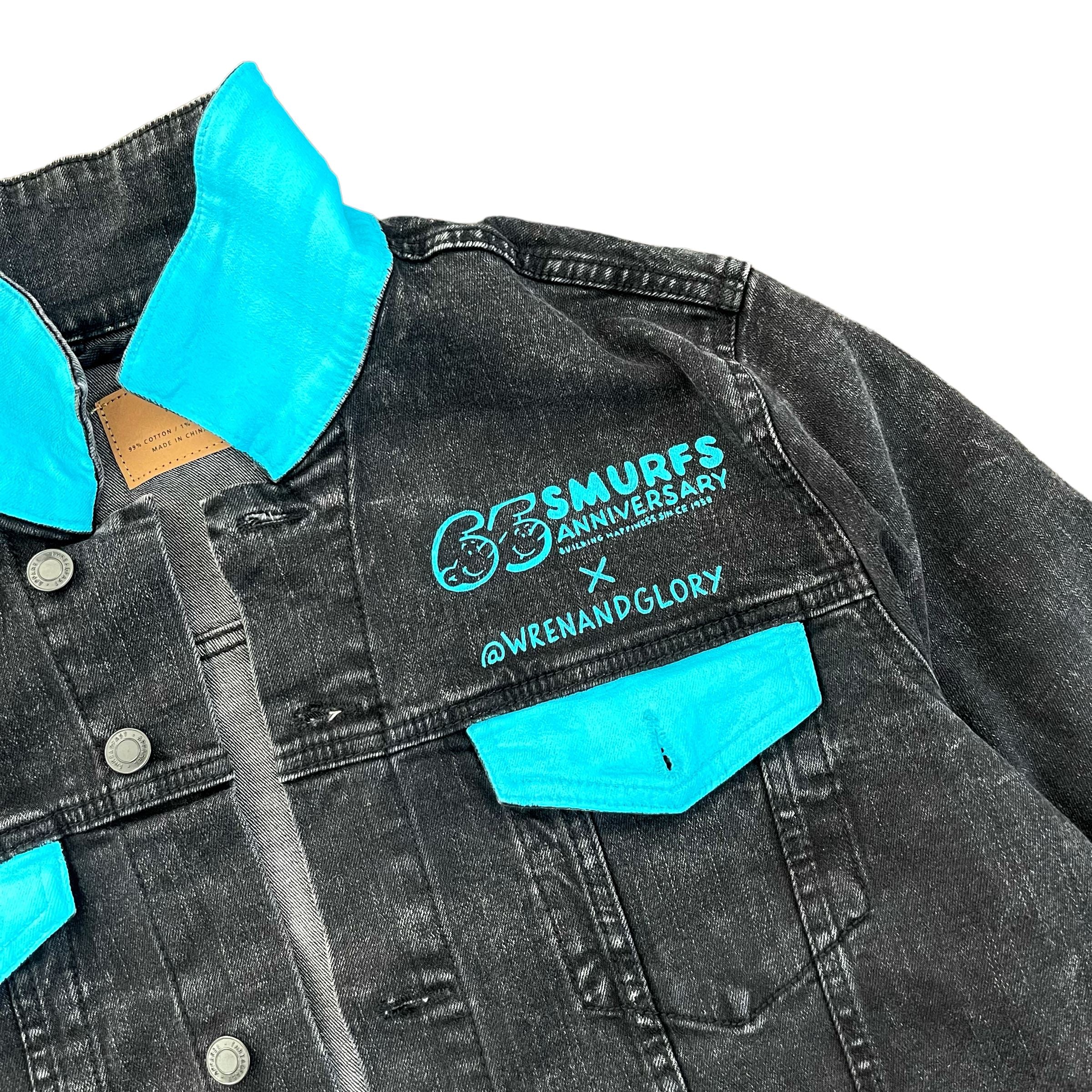 WG x Smurfs 'Im Smurf' Denim Jacket