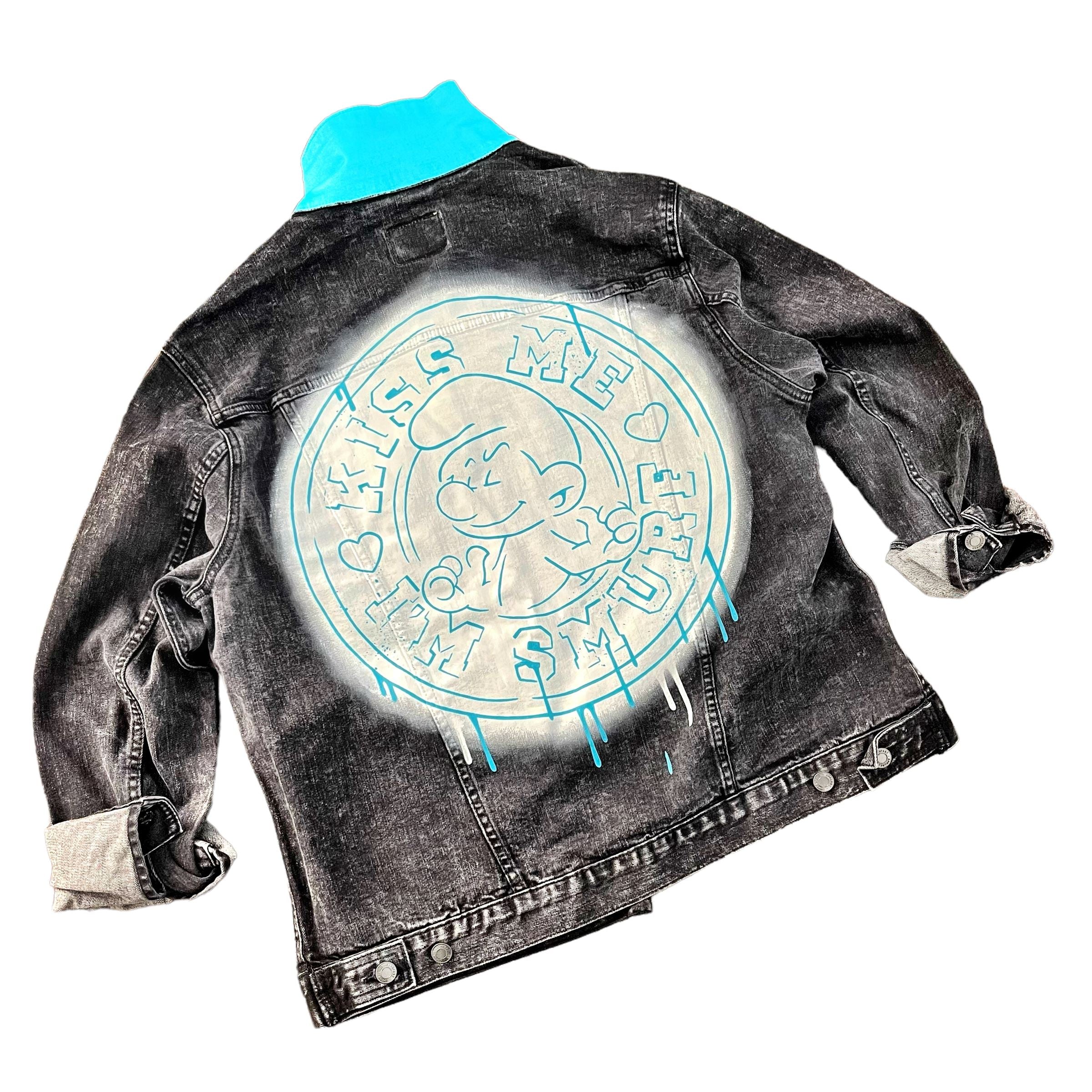 WG x Smurfs 'Im Smurf' Denim Jacket