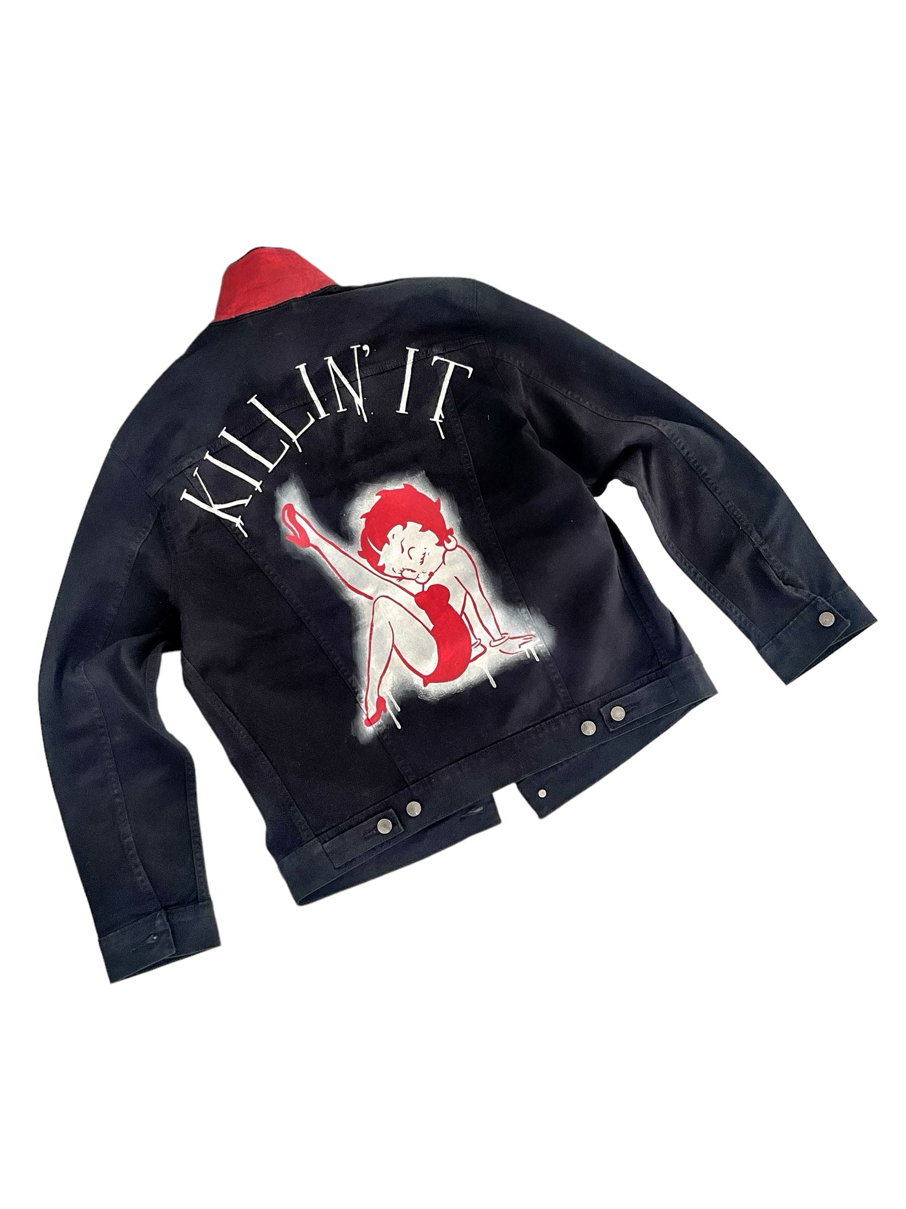 'Betty Boop x W+G' Denim Jacket