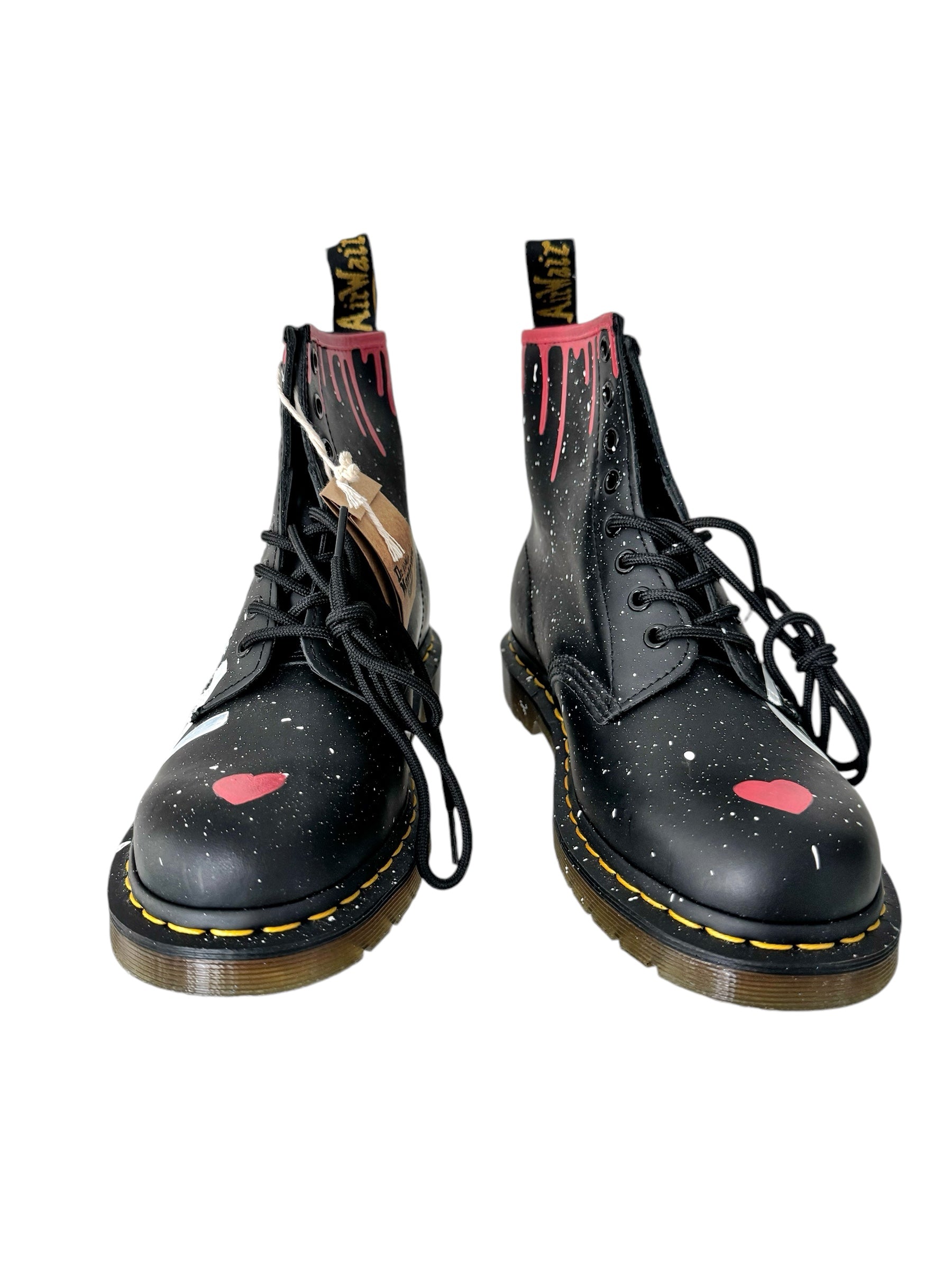 'Love, W+G" Painted Boots