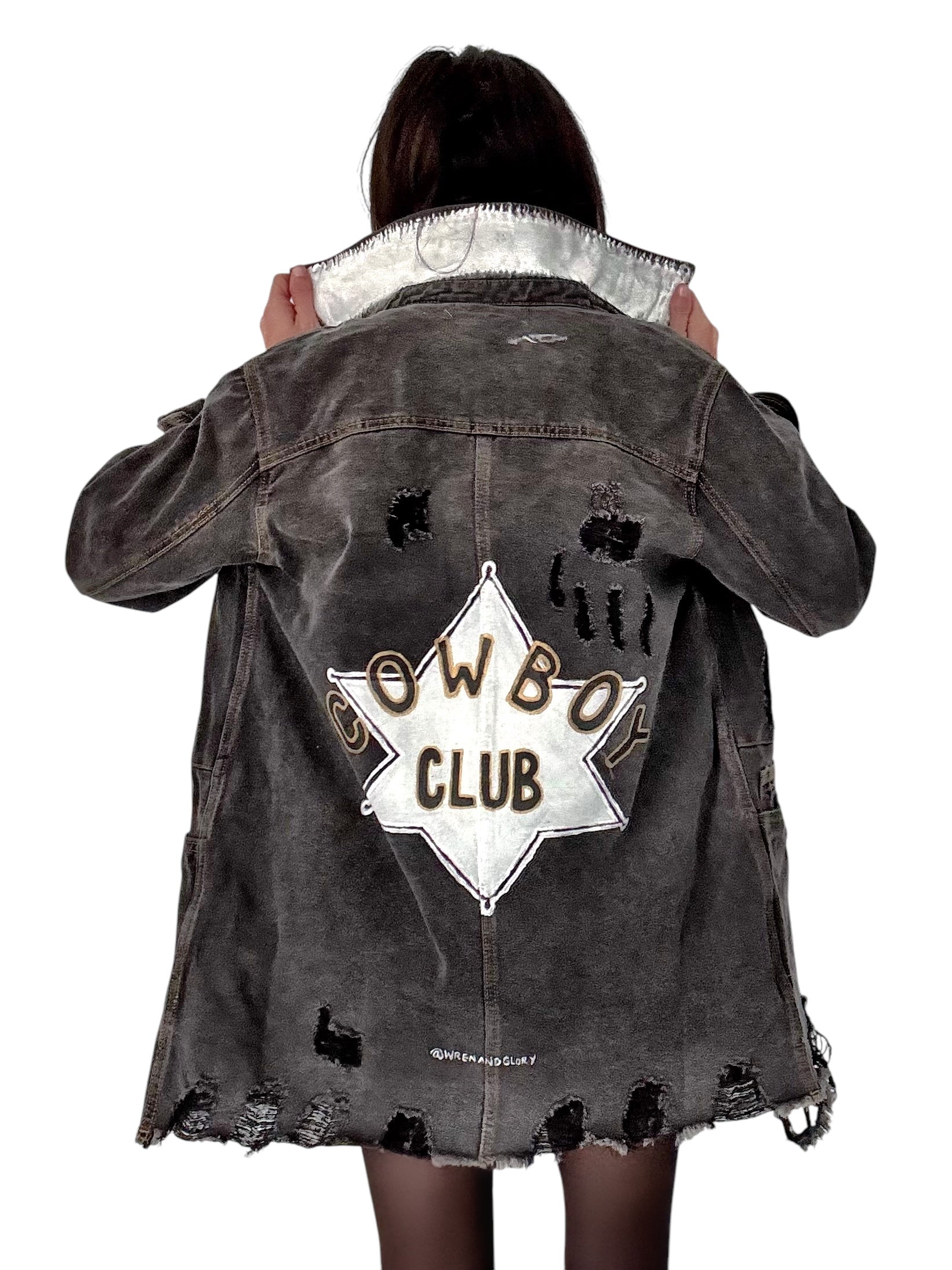 'Cowboy Club' Denim Jacket