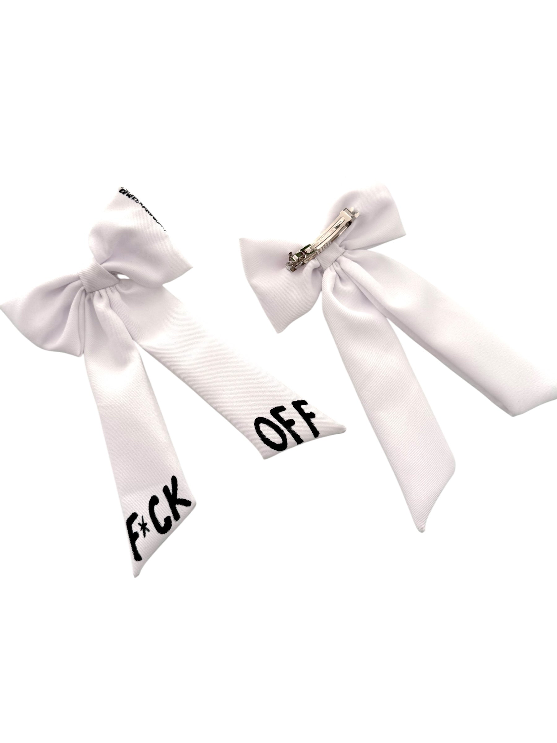 'F Off' Painted Barrette