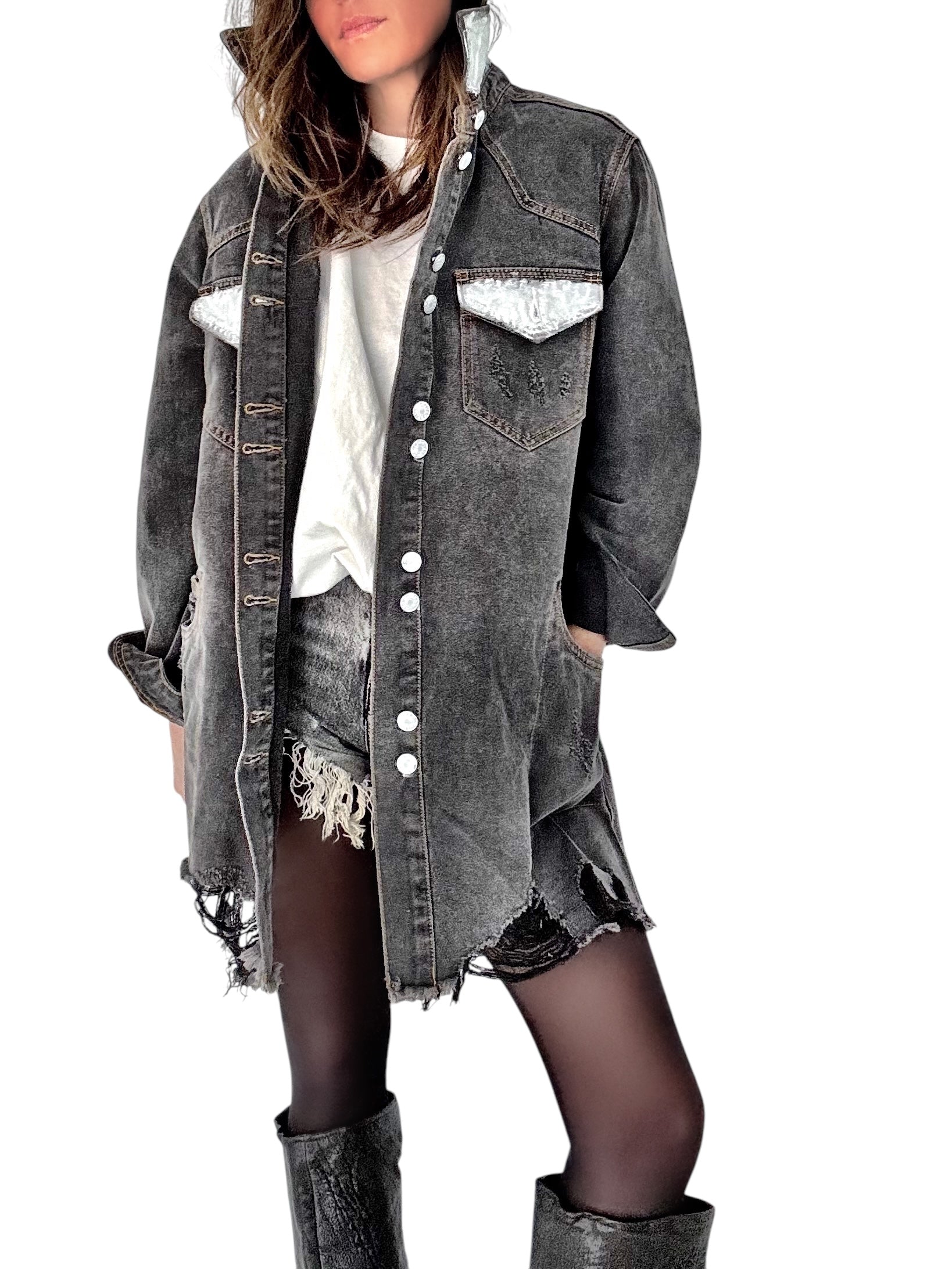 'Cowboy Club' Denim Jacket