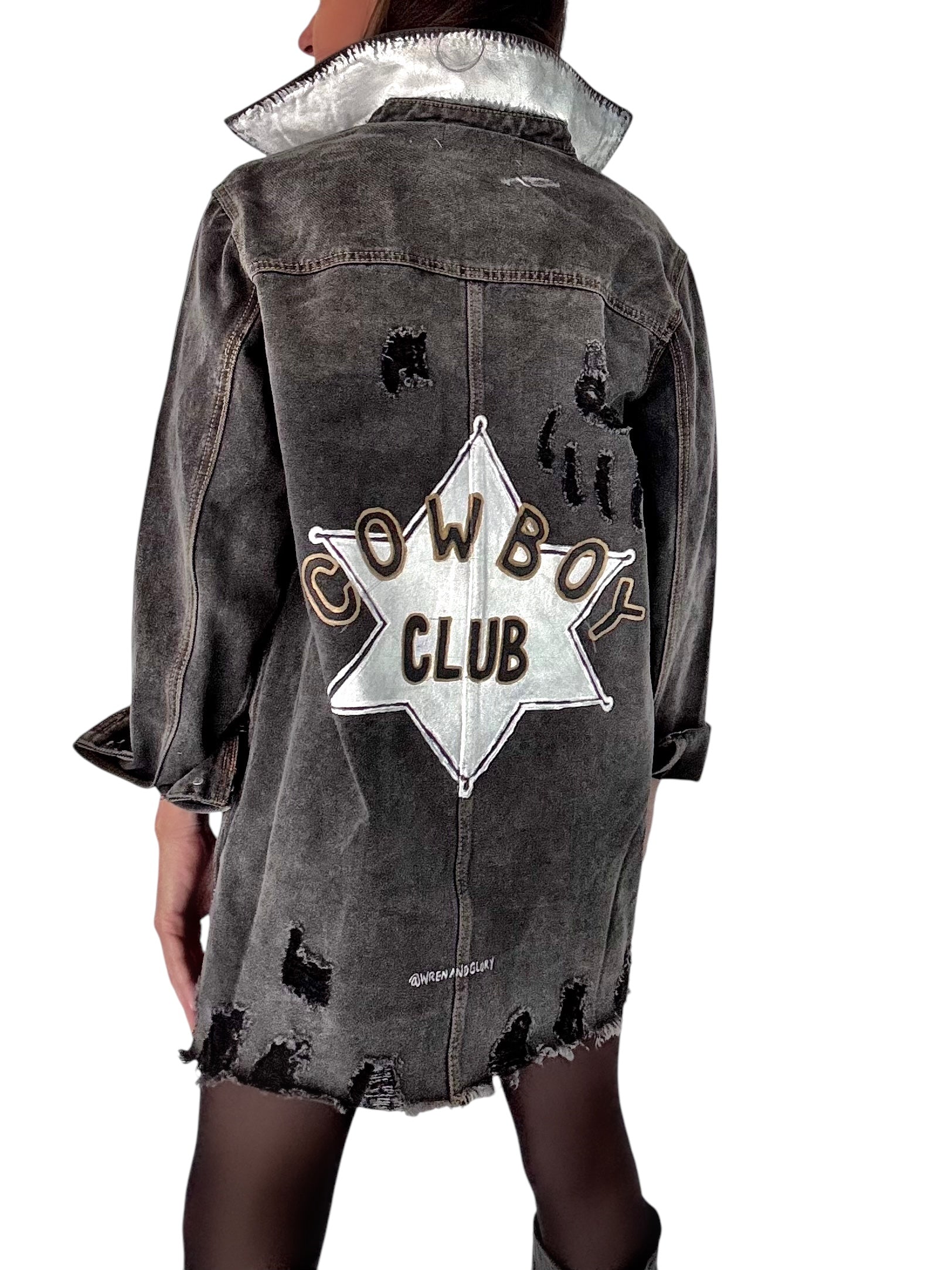 'Cowboy Club' Denim Jacket
