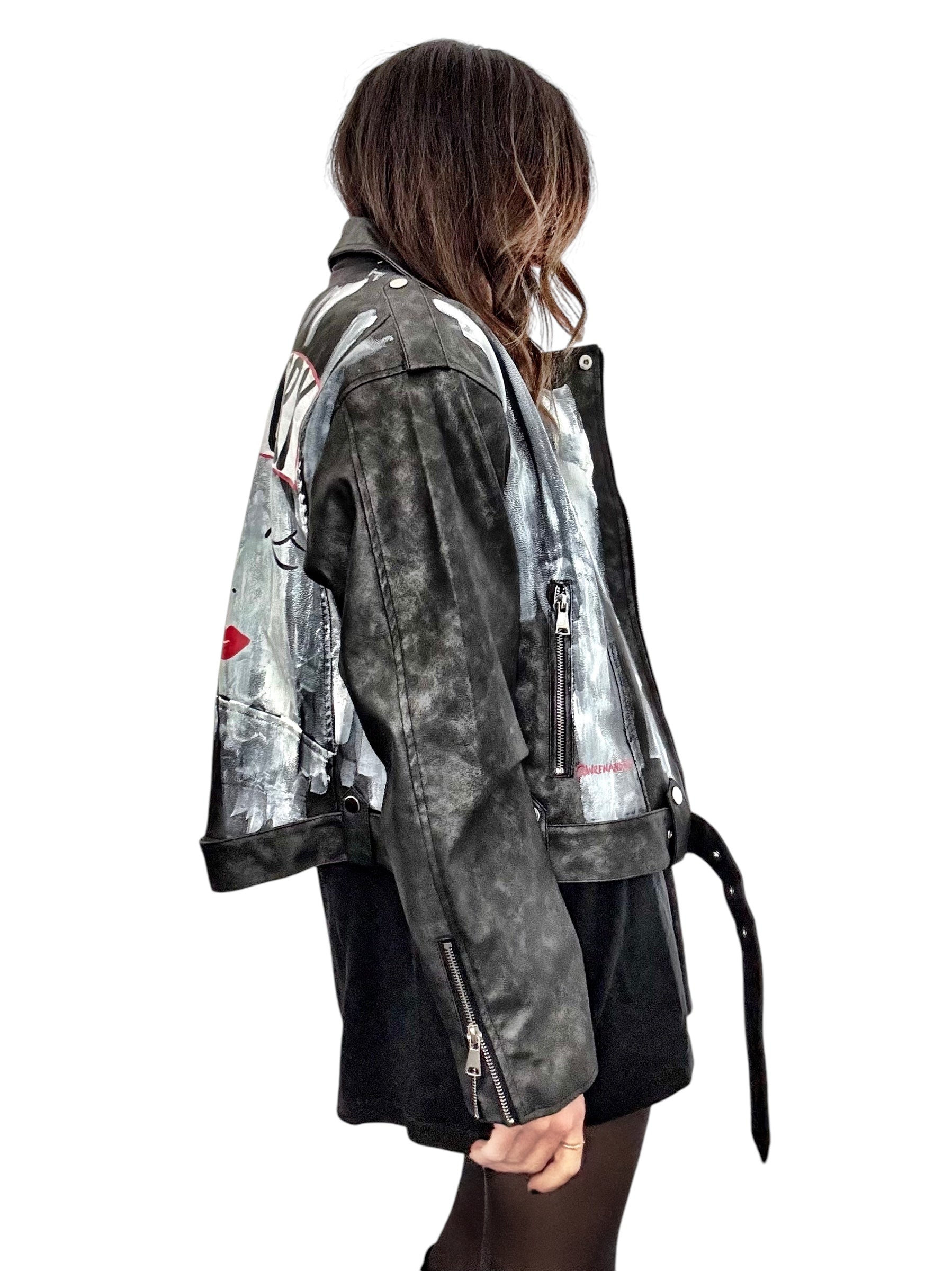 'Ride or Cry' Moto Jacket