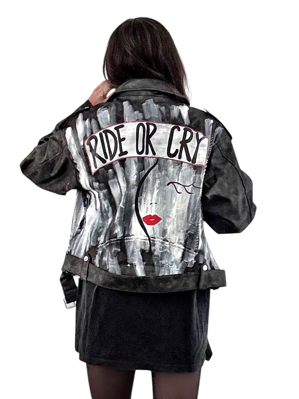 'Ride or Cry' Moto Jacket