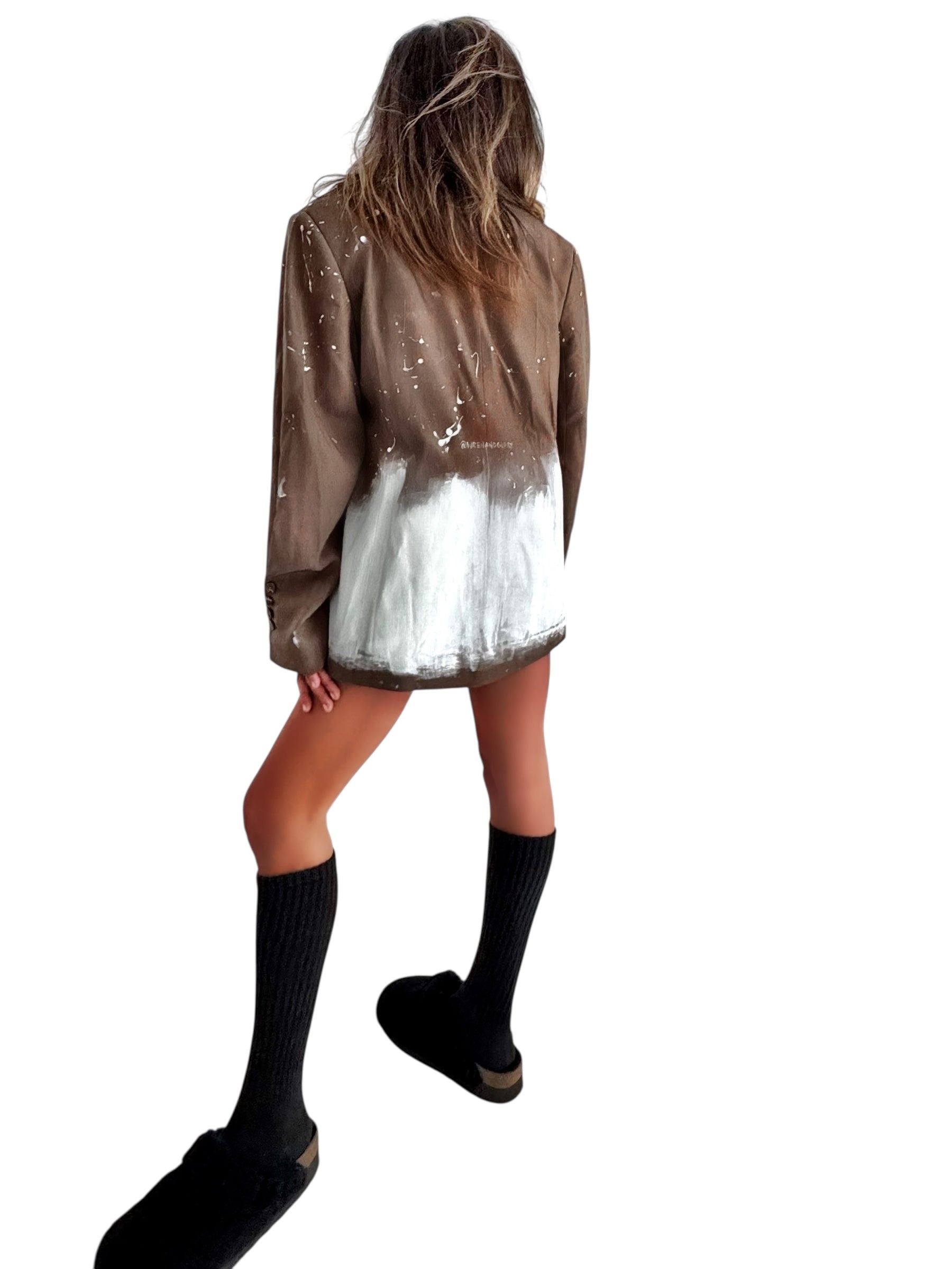 'Paint It White' Painted Blazer