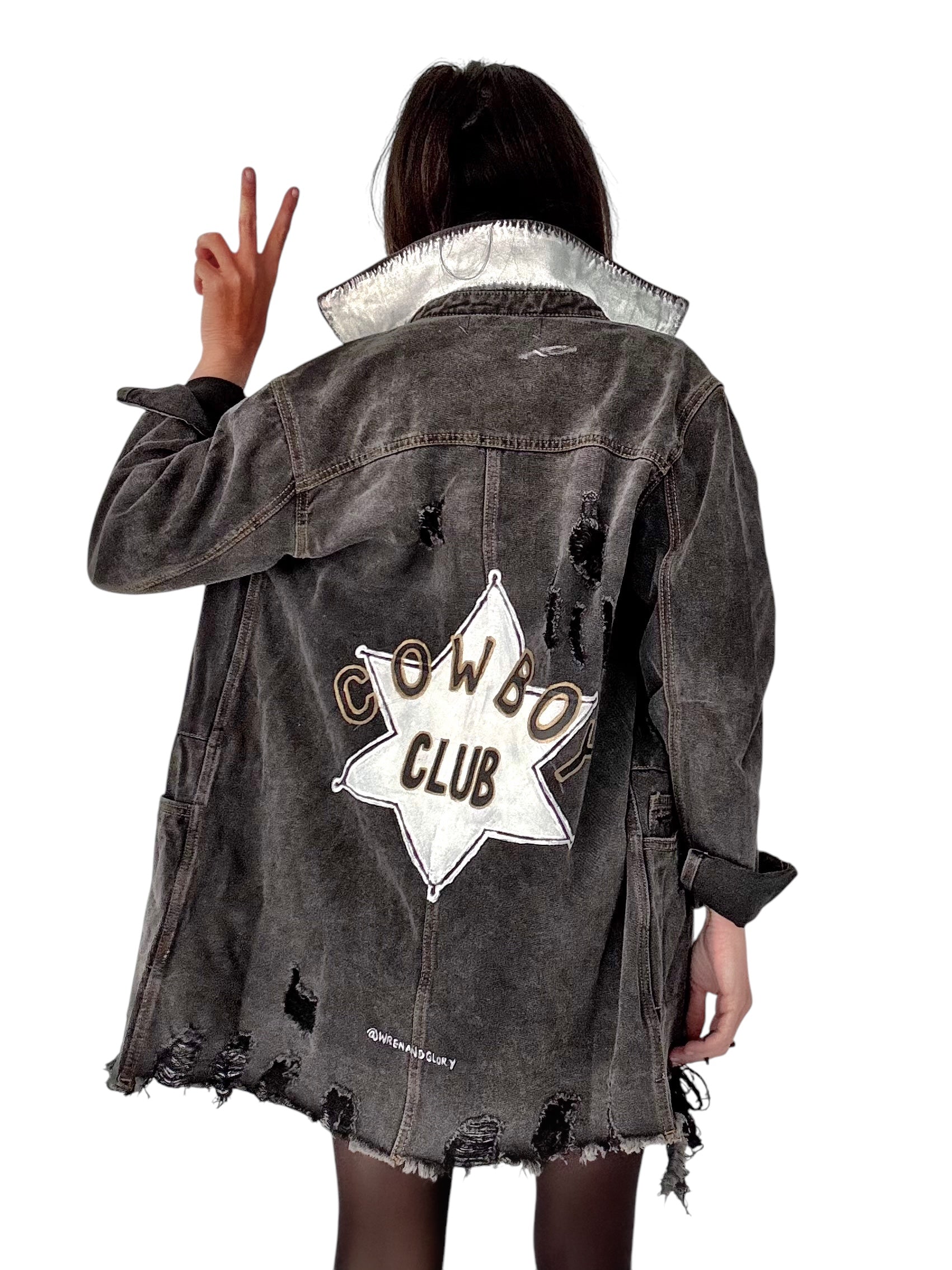 'Cowboy Club' Denim Jacket