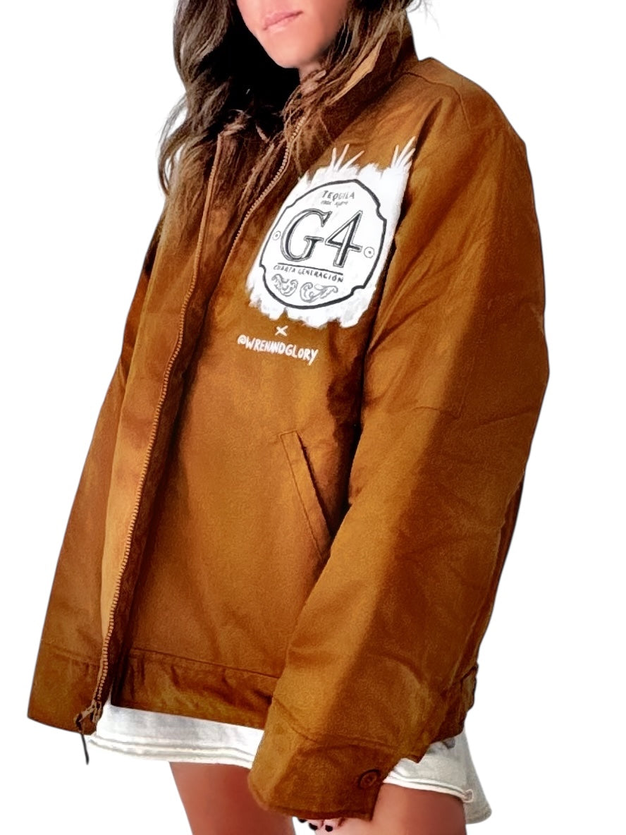 'Tequila Speaks' Painted Jacket