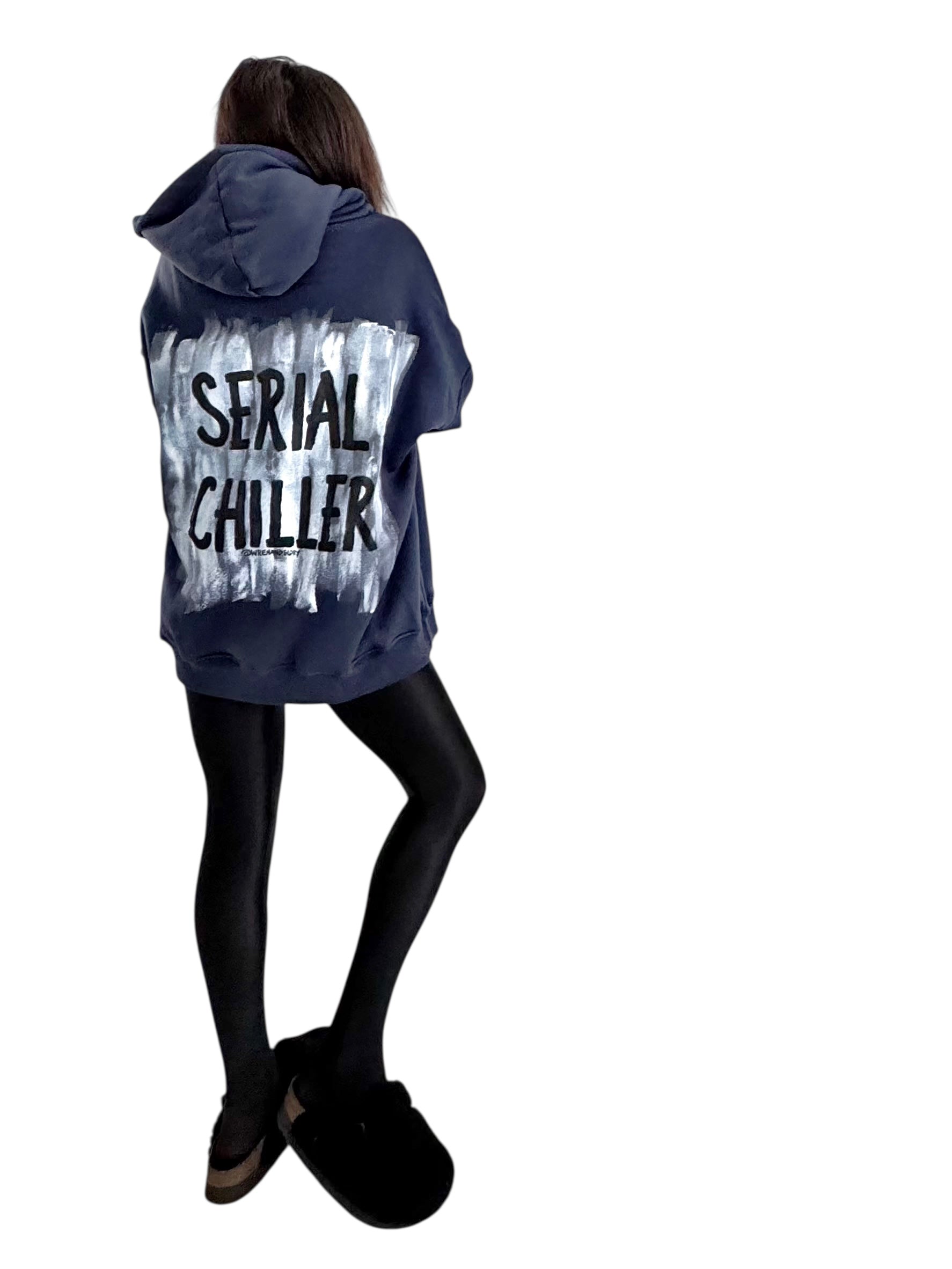 'Serial Chiller' Painted Hoodie