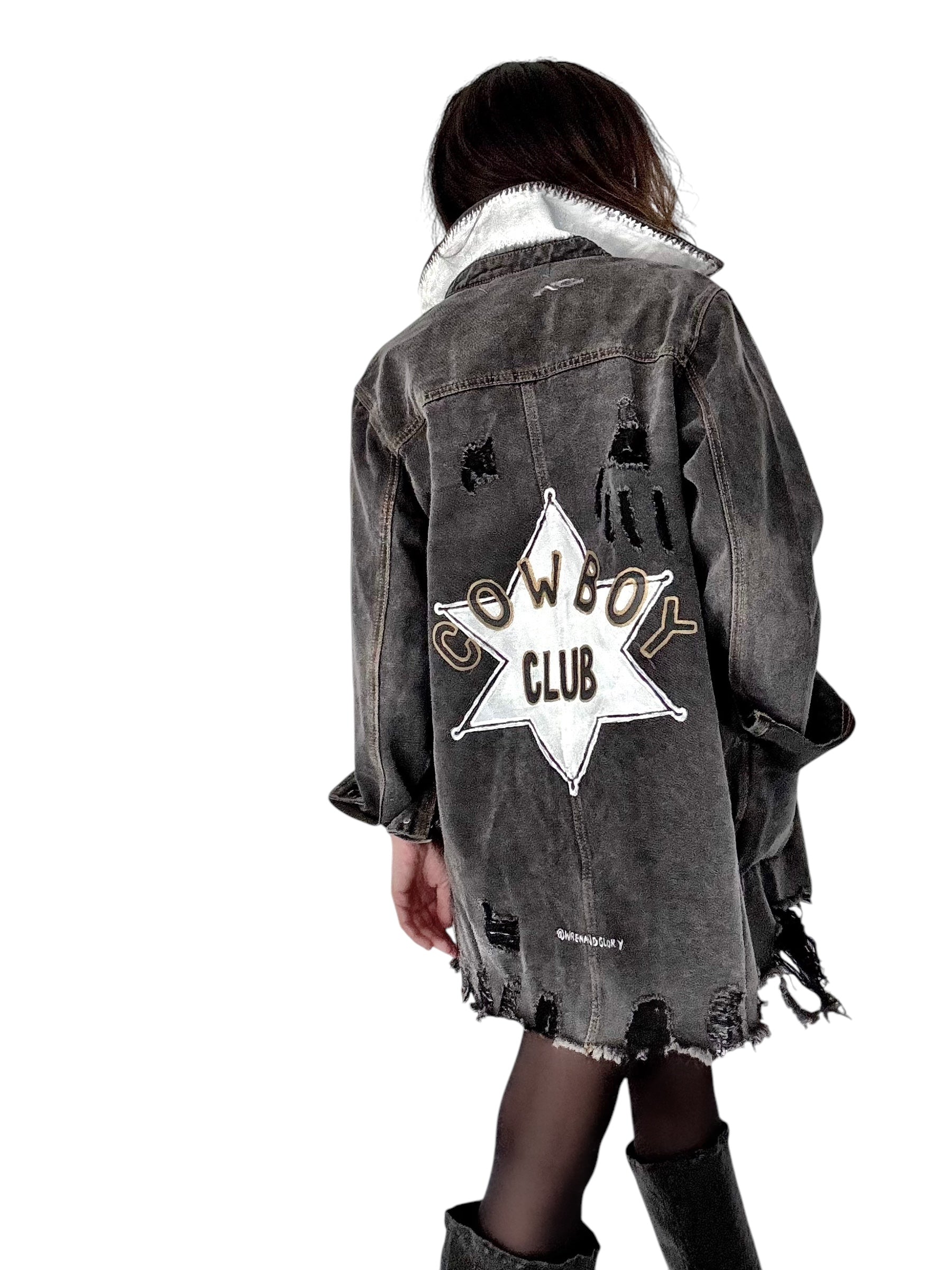 'Cowboy Club' Denim Jacket
