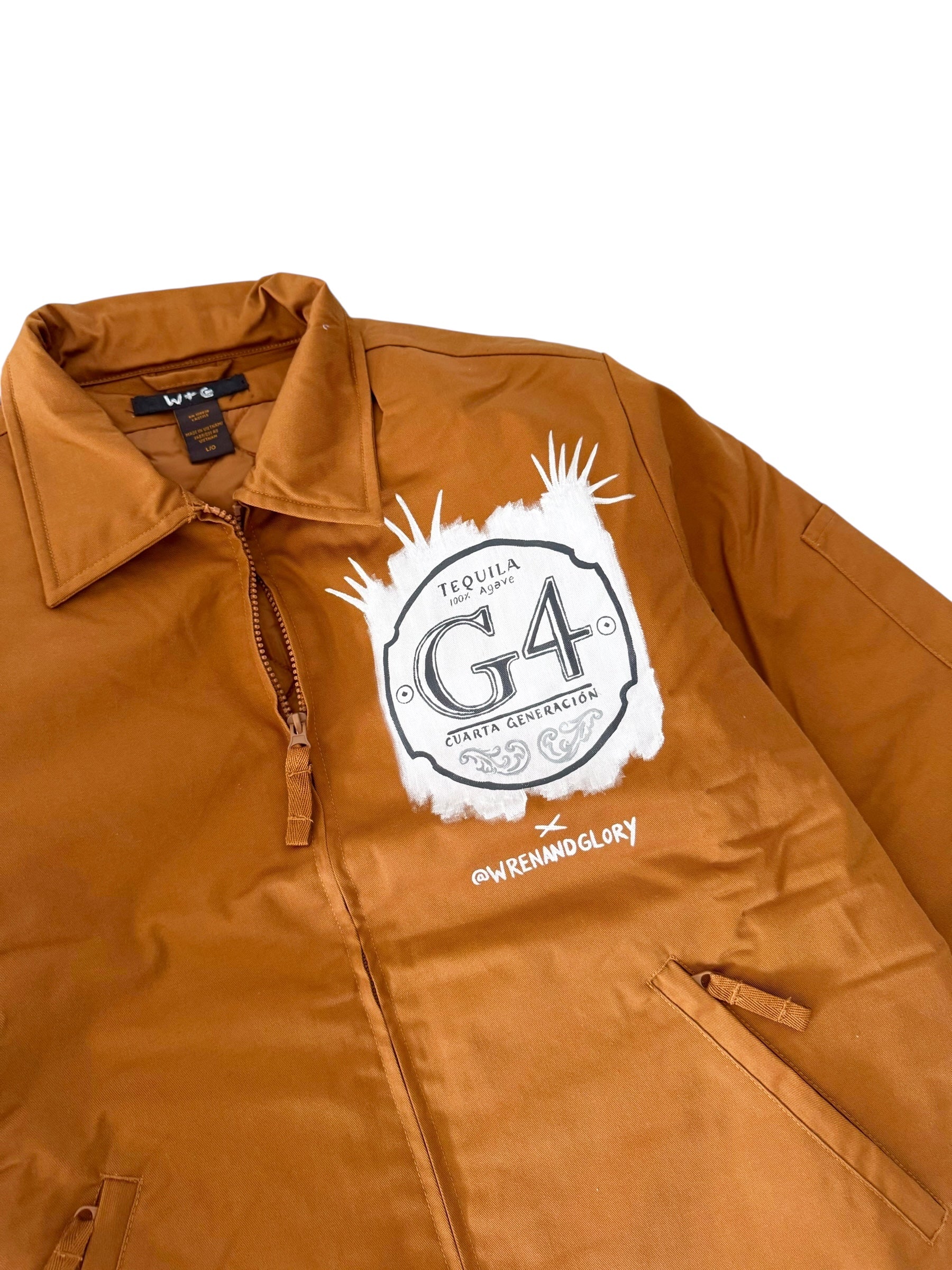 'Tequila Speaks' Painted Jacket