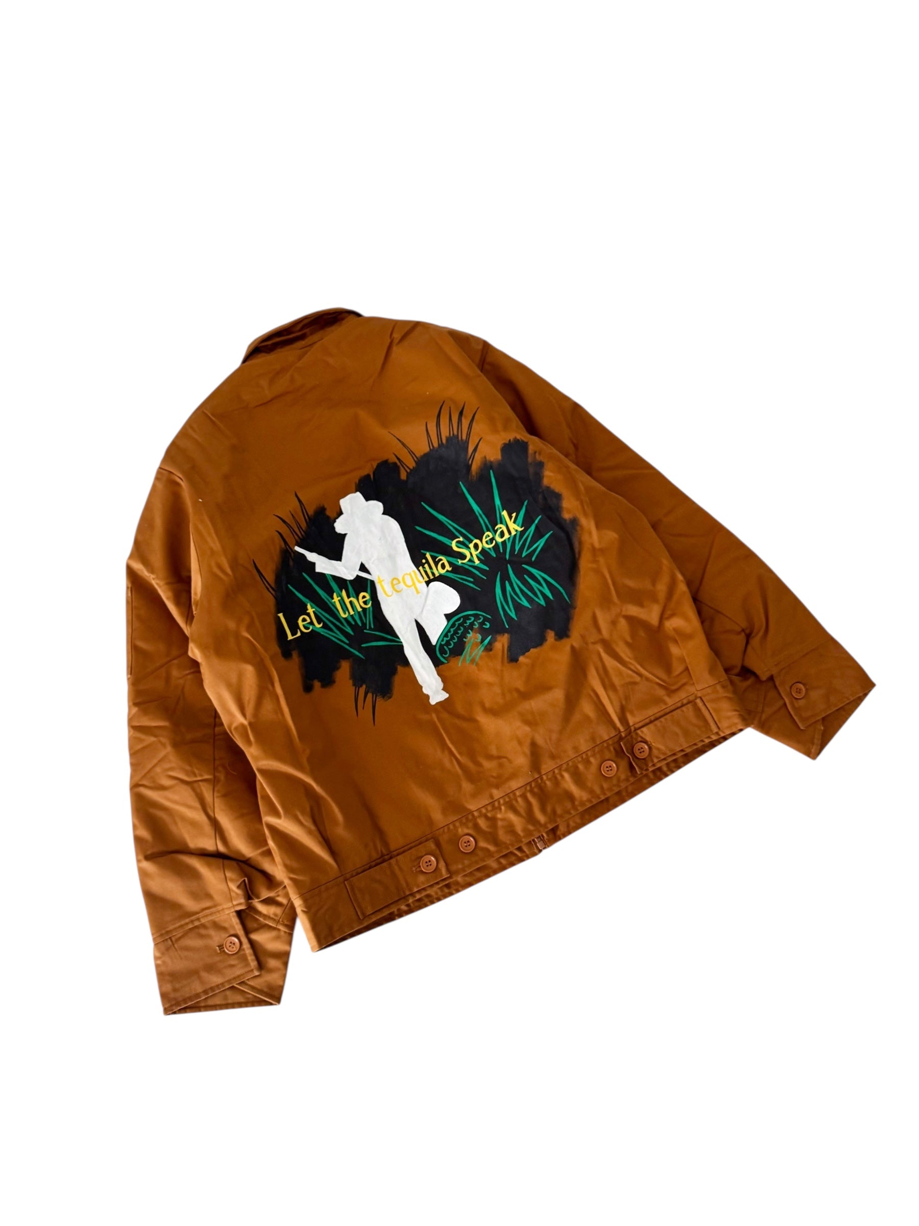 'Tequila Speaks' Painted Jacket