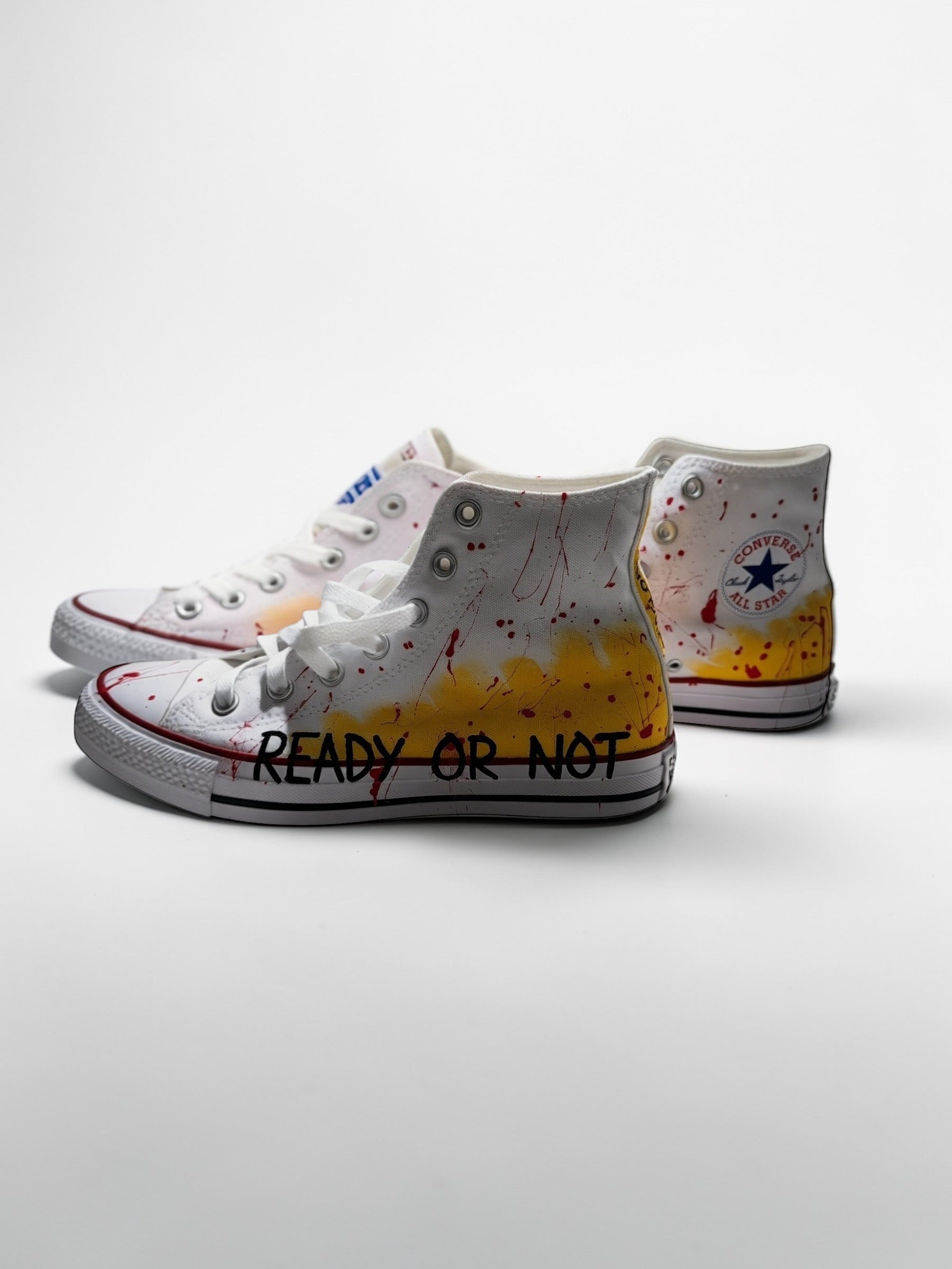 'Ready Or Not' x W+G Painted Converse