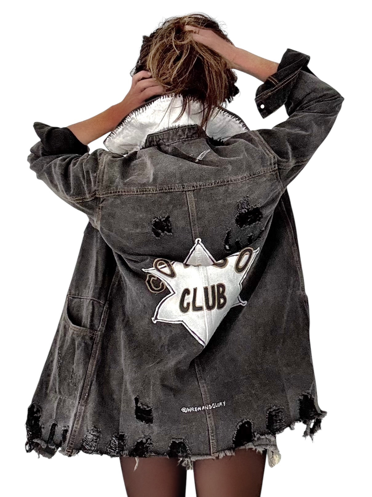 'Cowboy Club' Denim Jacket
