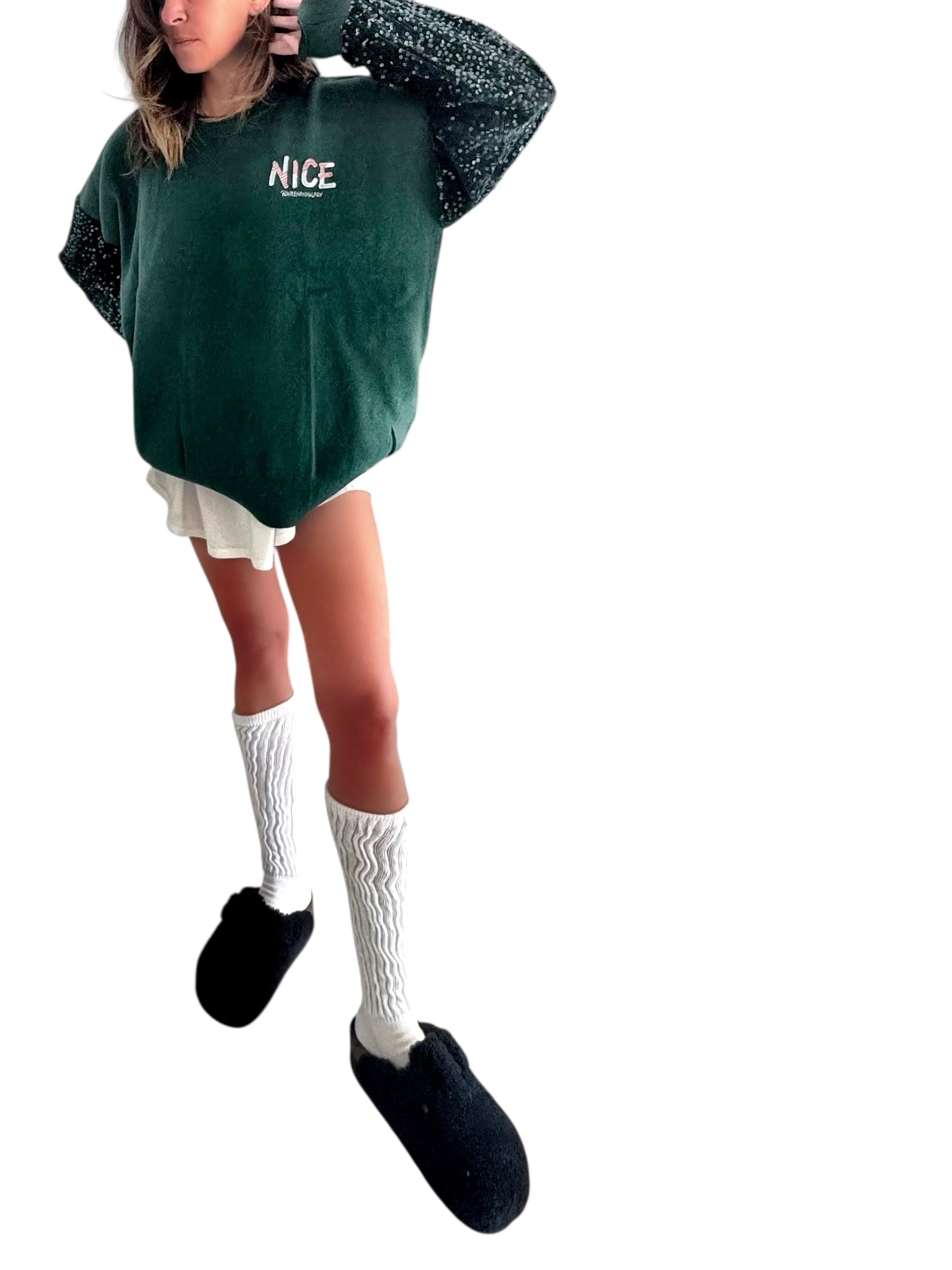 'Nice Nice' Knit Painted Sweater