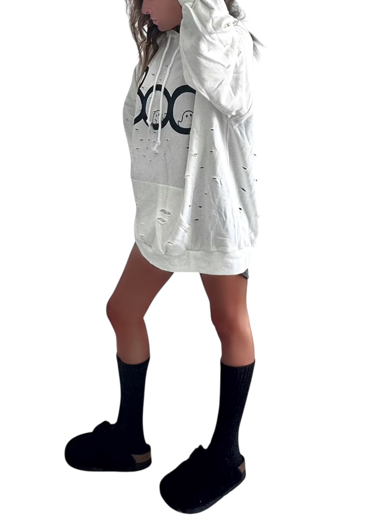 'Boo' Painted Sweatshirt