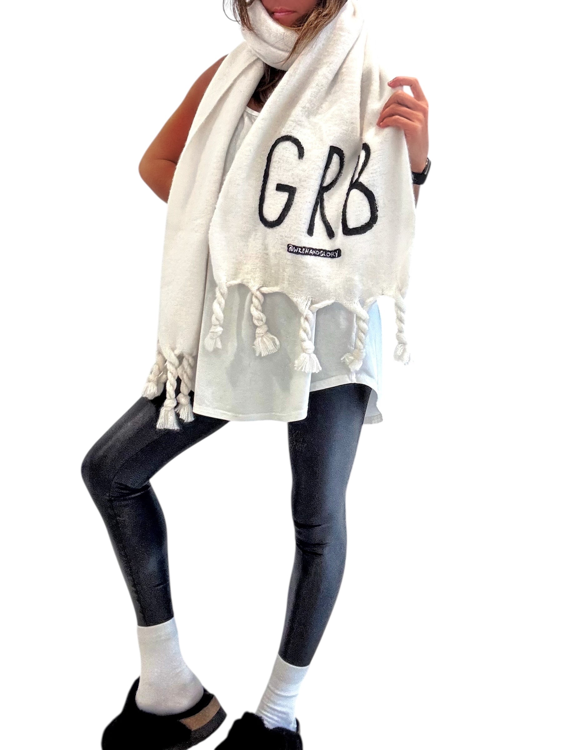 'Your Initial Here' Chunky Scarf