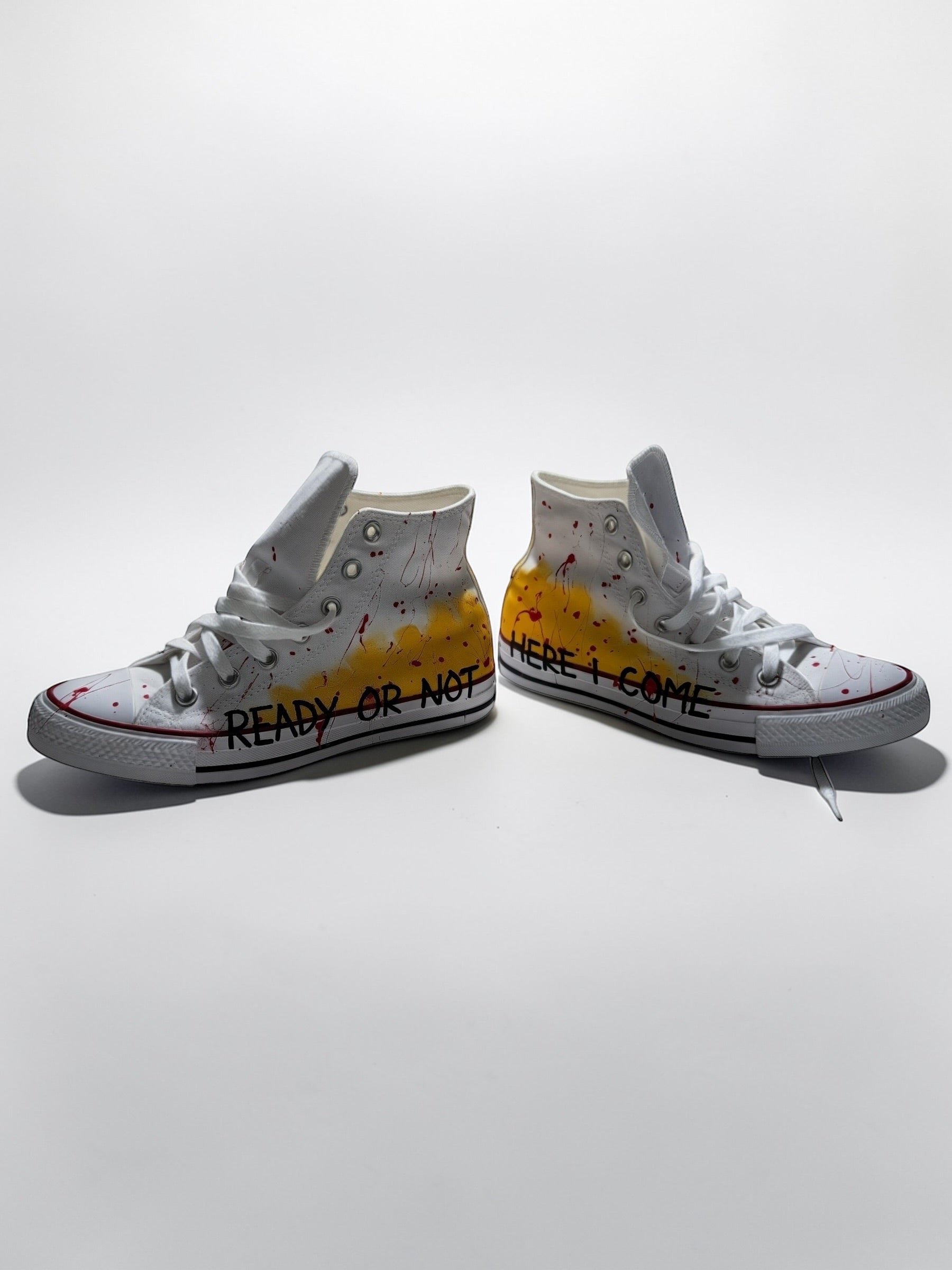 'Ready Or Not' x W+G Painted Converse