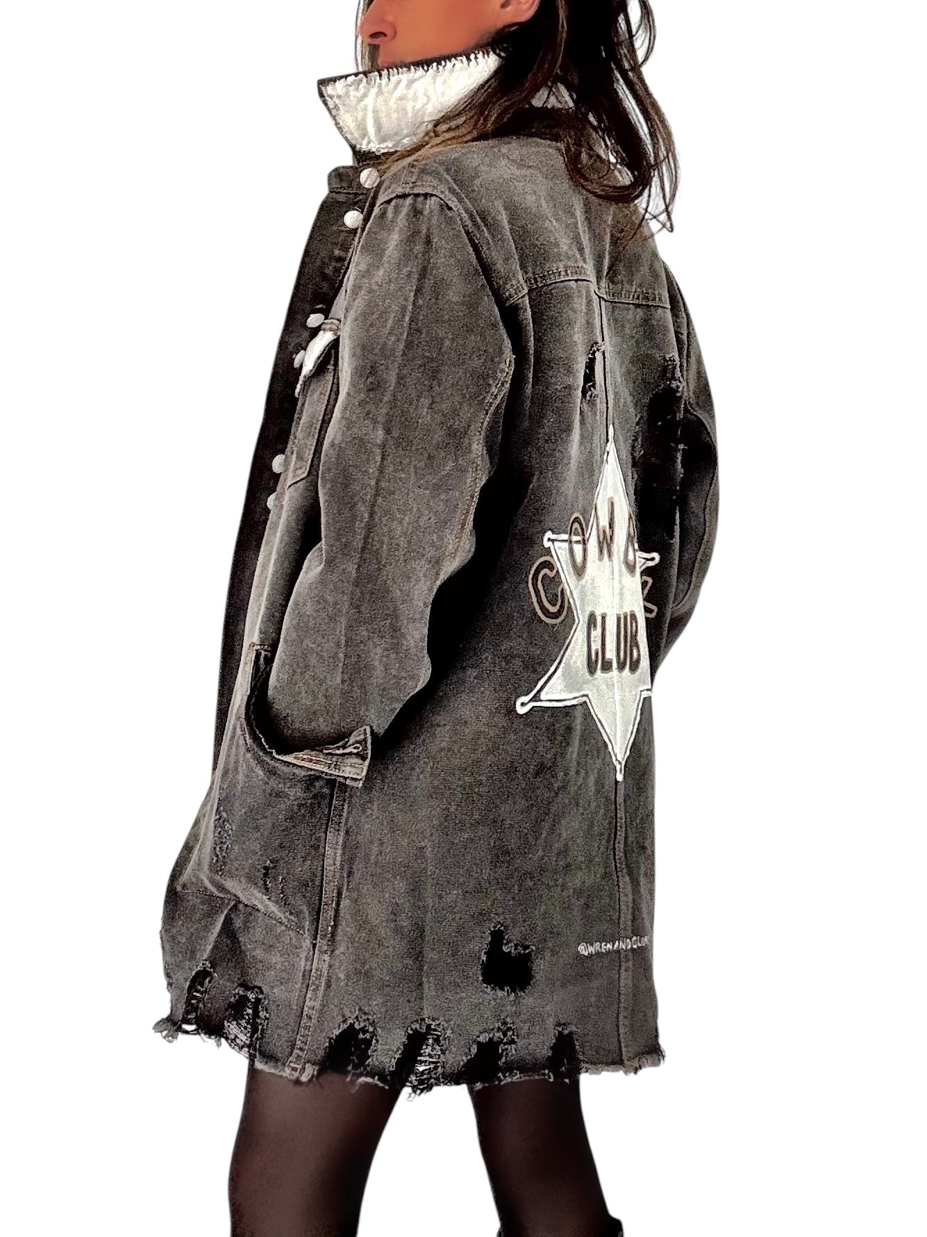 'Cowboy Club' Denim Jacket