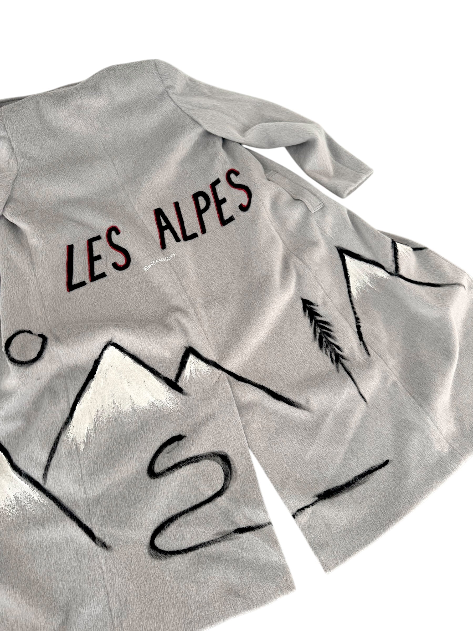 'Les Alpes' Painted Coat
