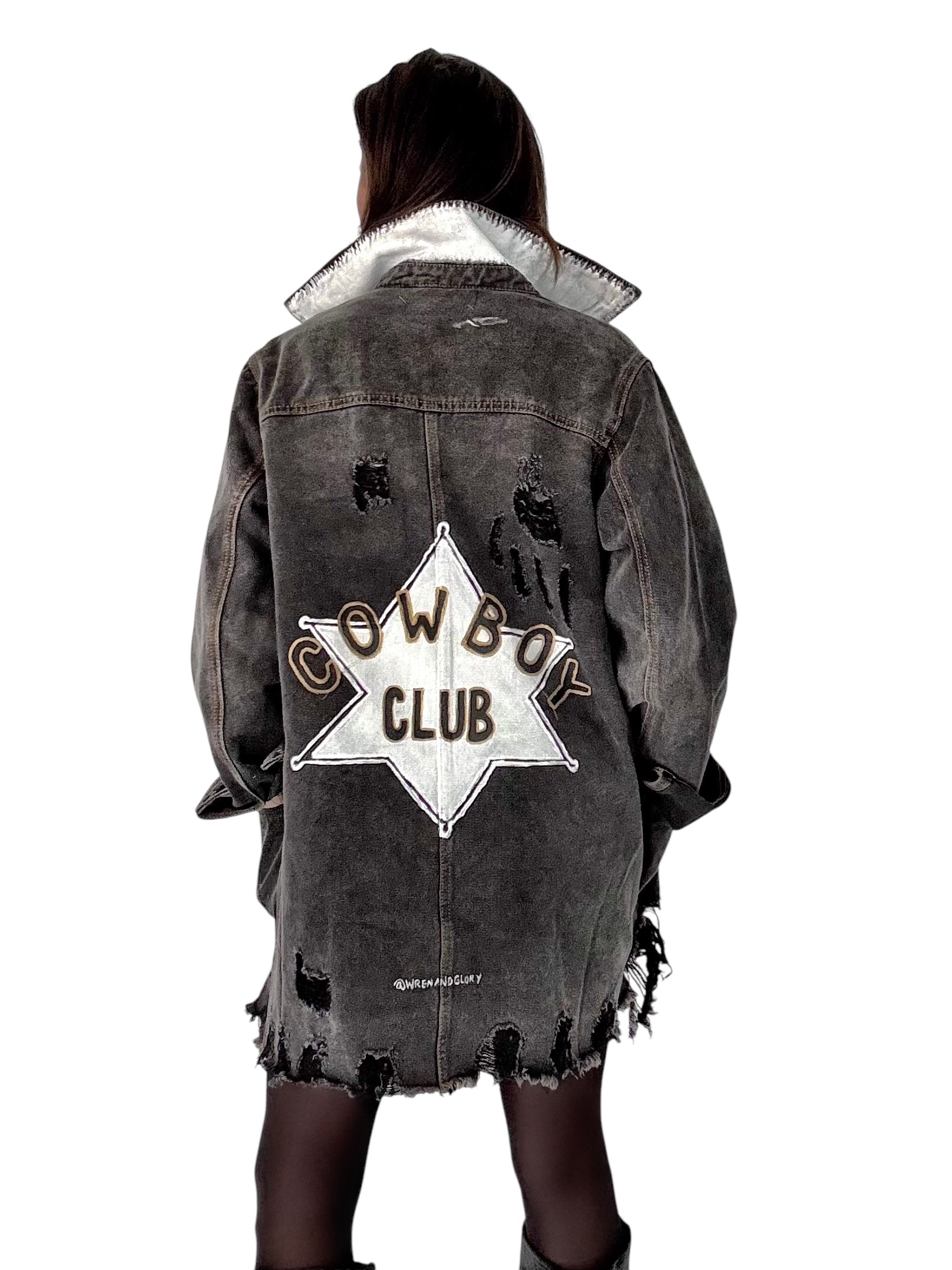 'Cowboy Club' Denim Jacket