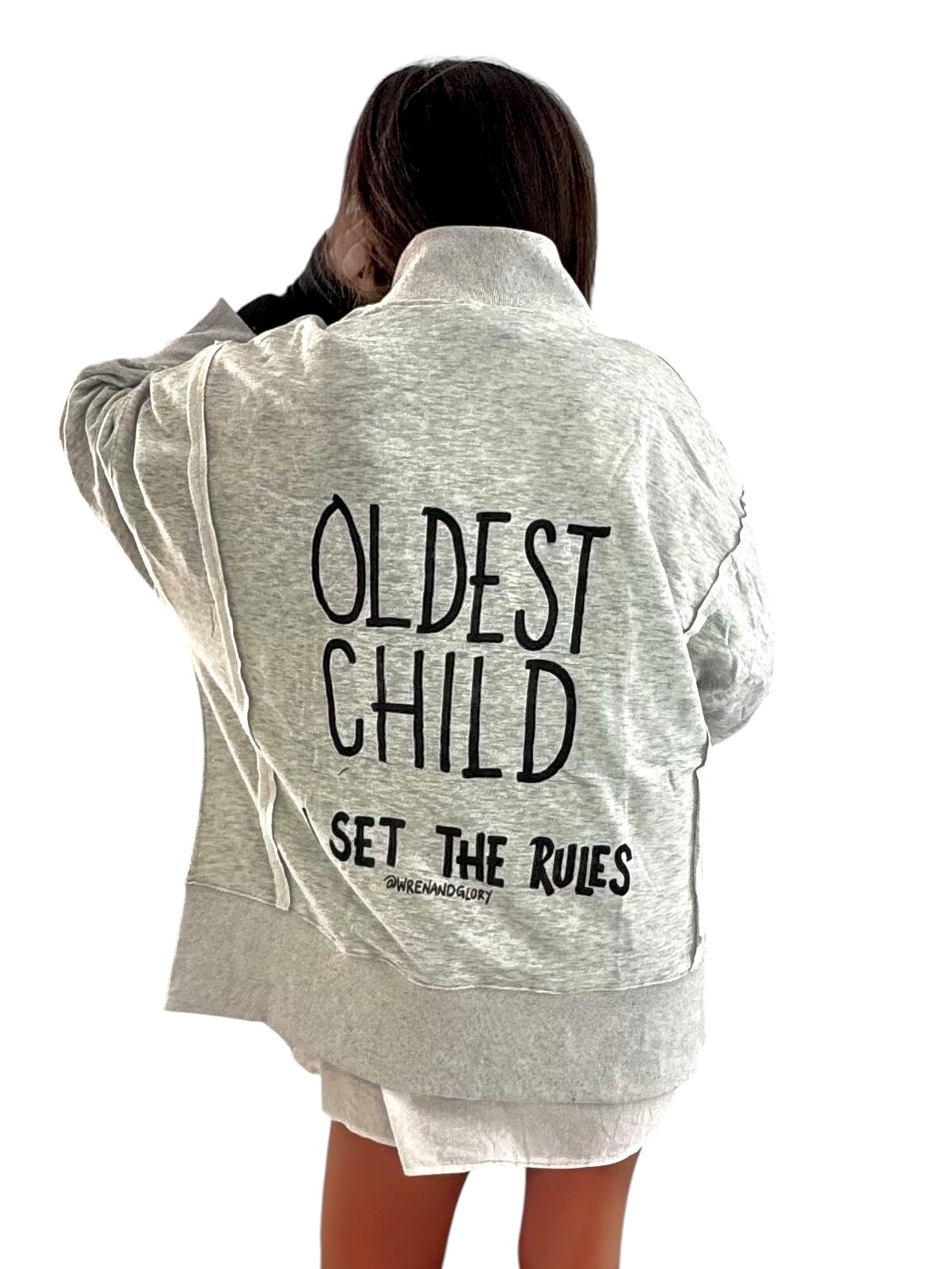 'The Oldest' Painted Quarter Zip