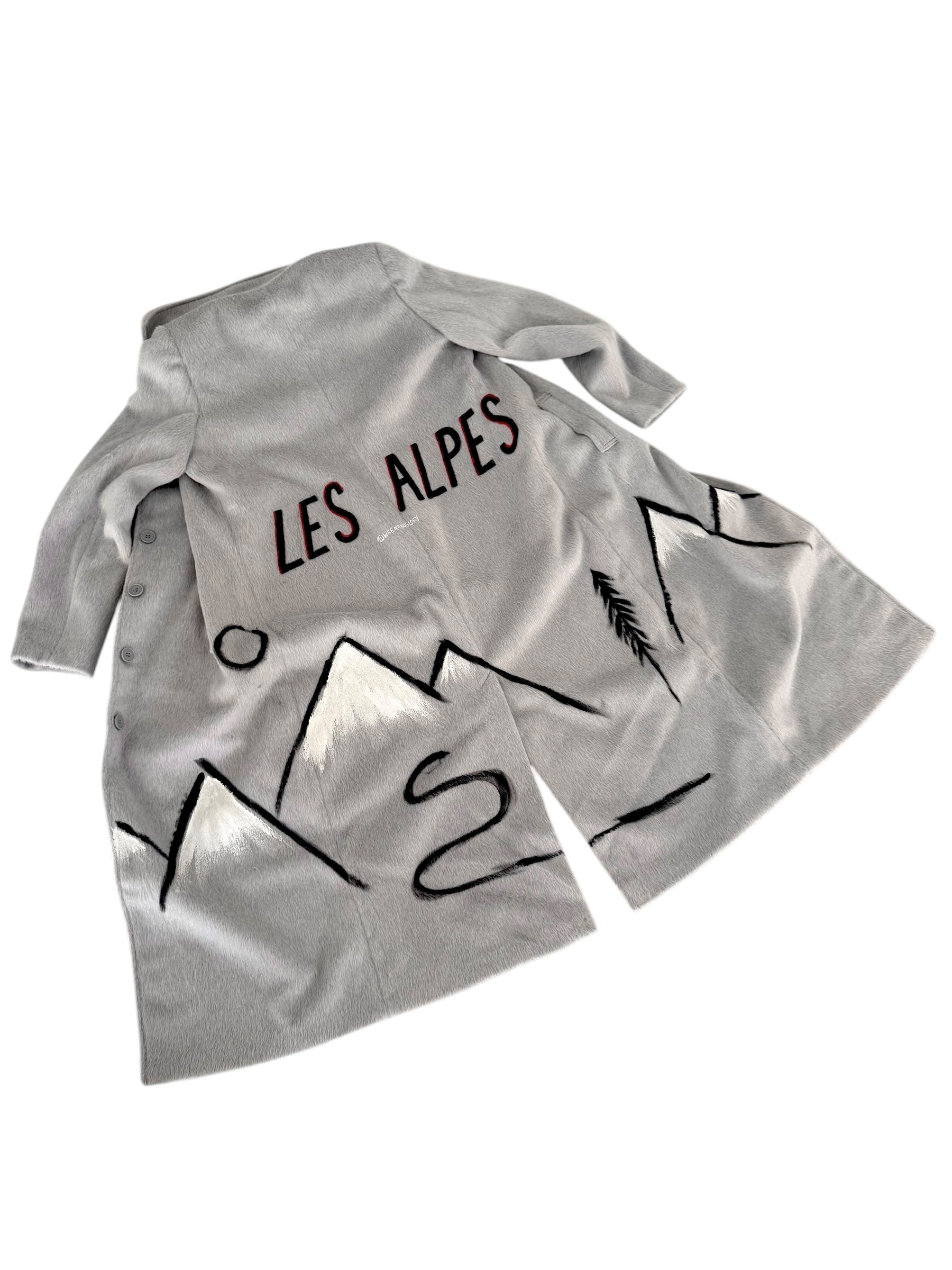 'Les Alpes' Painted Coat