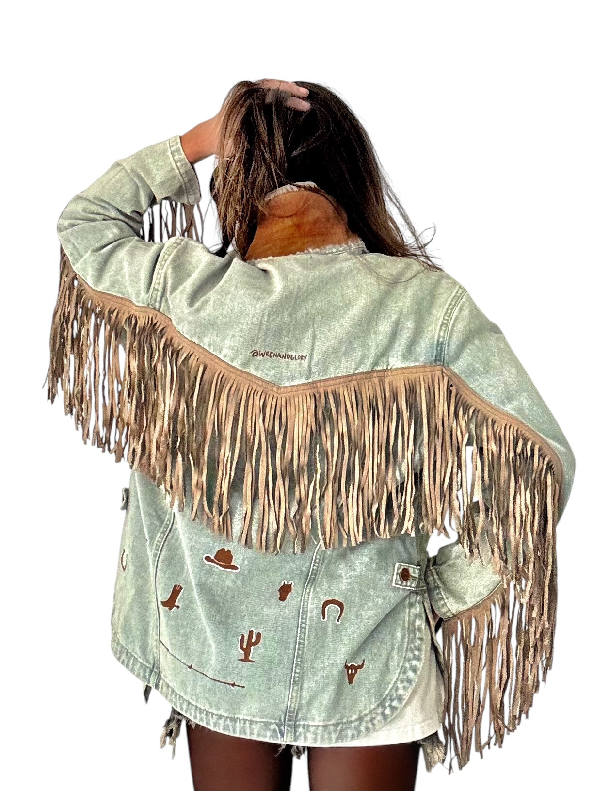 'My Cowboy Jacket' Denim & Fringe Jacket