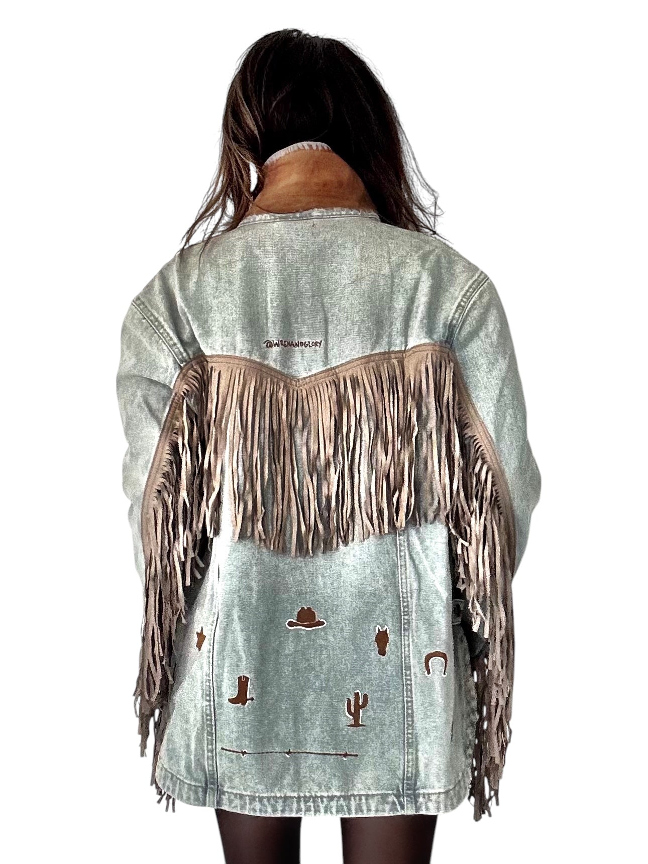 'My Cowboy Jacket' Denim & Fringe Jacket